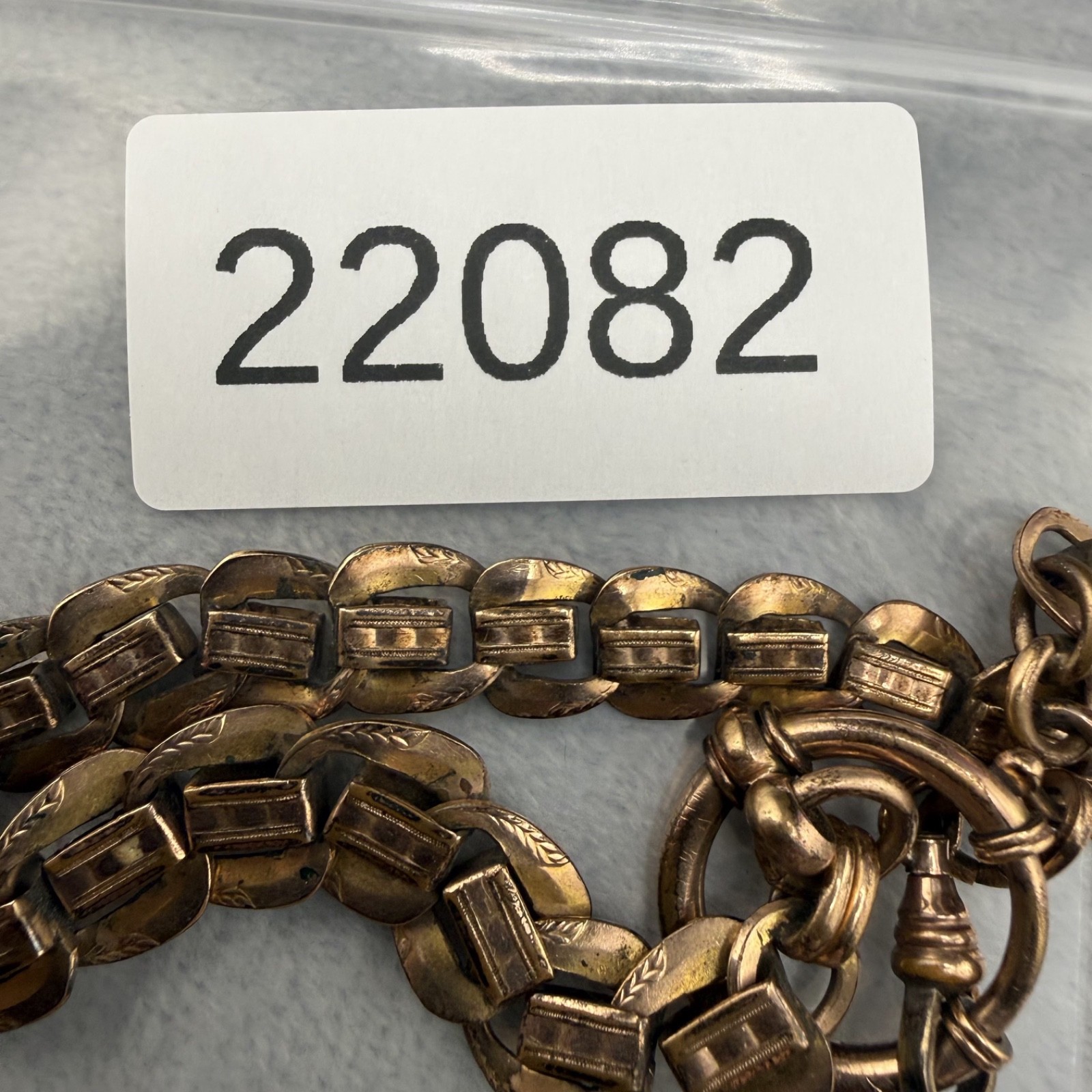 Antique KJ Kolmar Jourdan Pocket Watch Chain Double Fancy Bar Filigree 9.5"