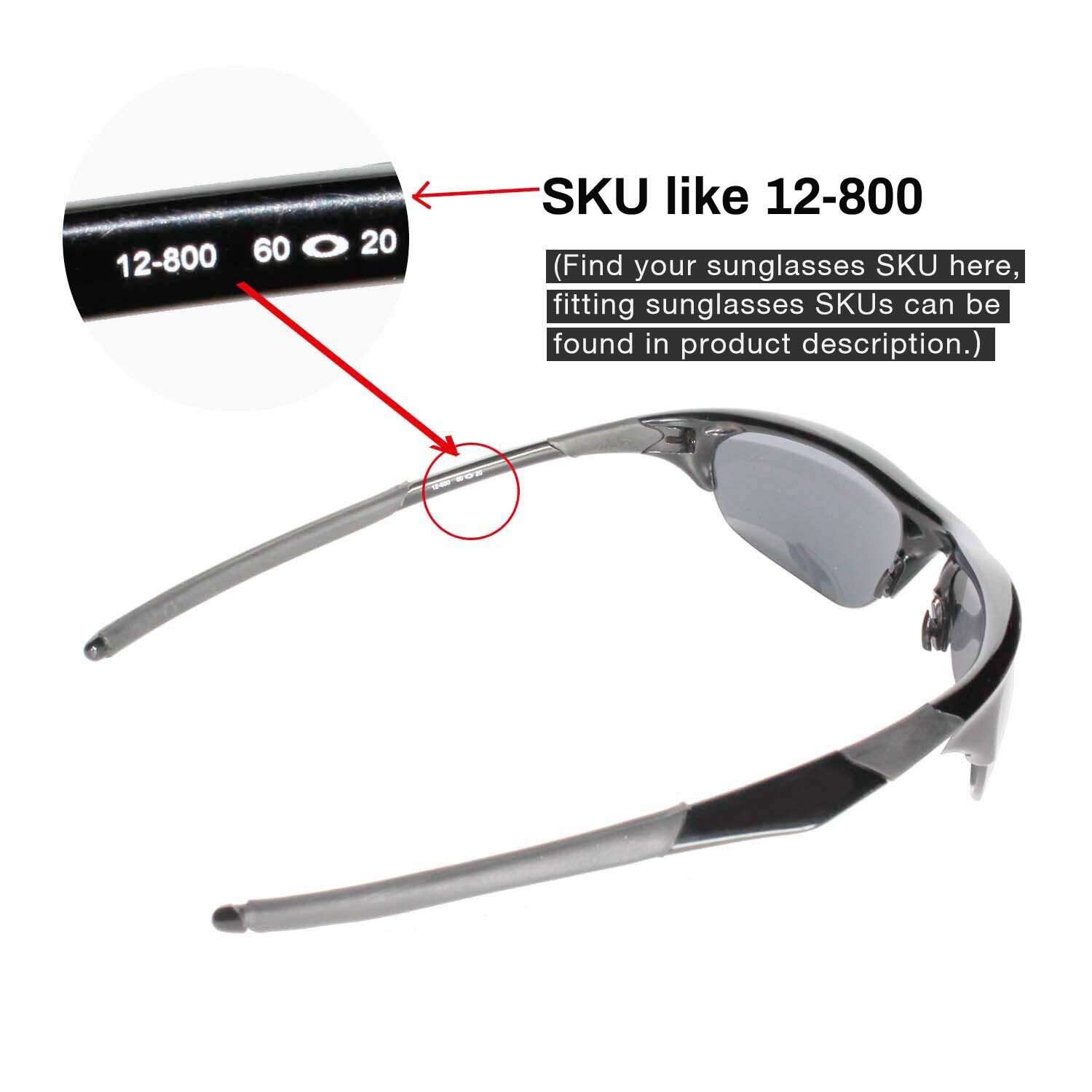 Walleva Replacement Lenses for Oakley Half Jacket Sunglasses - Multiple Options