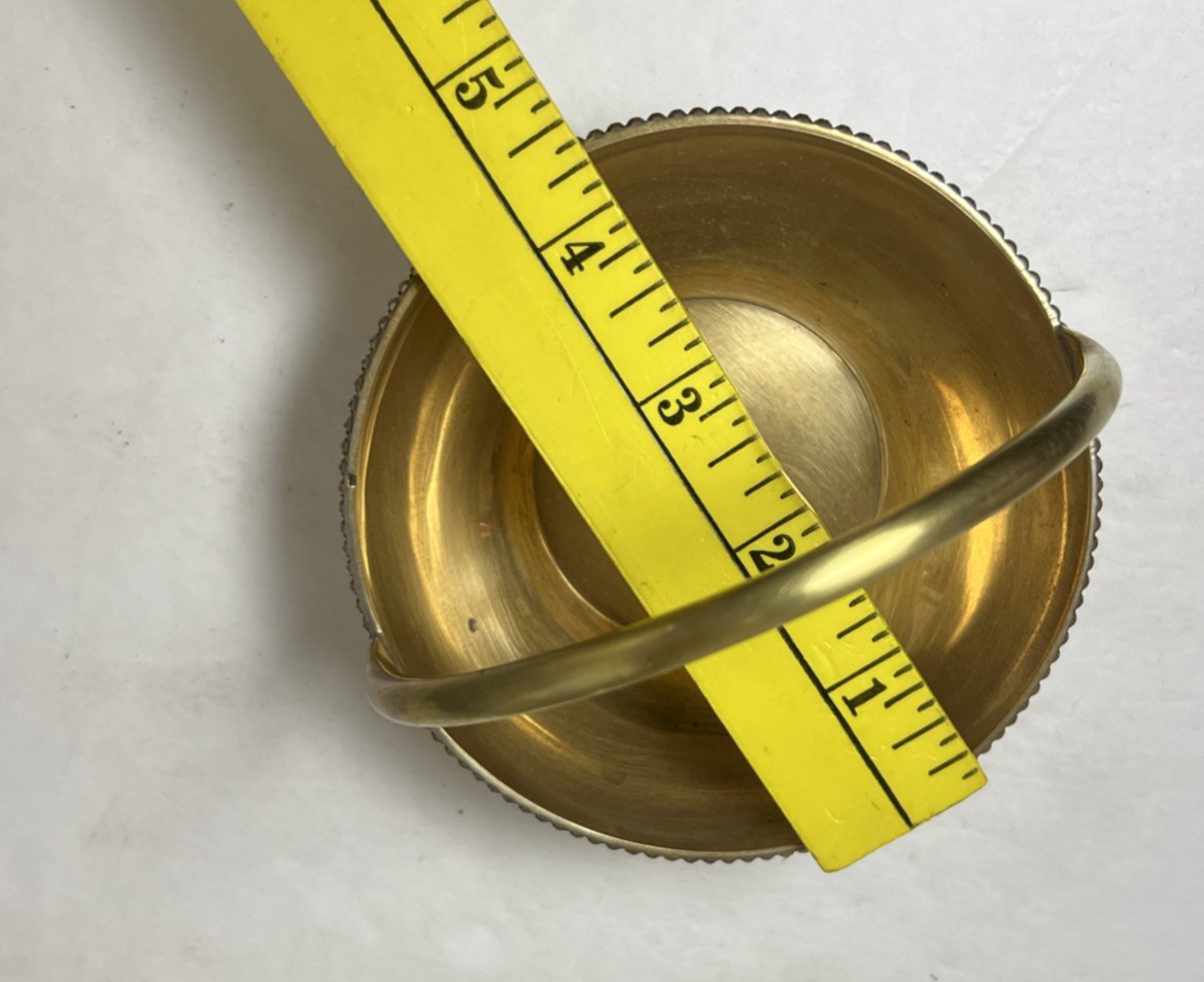 Antique Victorian Epergne Stand Gilt Silverplate Nickel 3 Hanging Bowls 11.5"