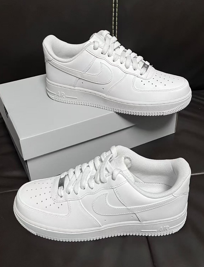 Nike Air Force 1 "Triple White" Low Top Classic Sneakers US Size