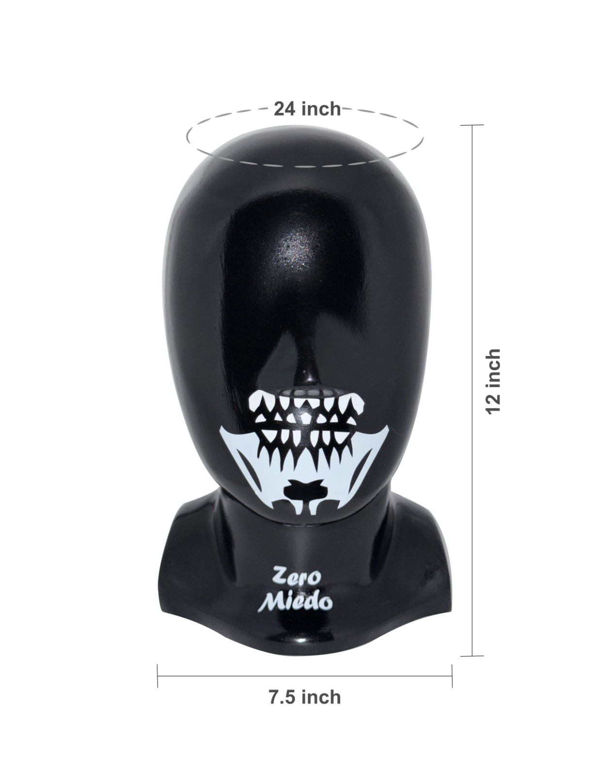 Penta Zero Miedo Lucha Libre Mask Display - Fiberglass Mannequin Head