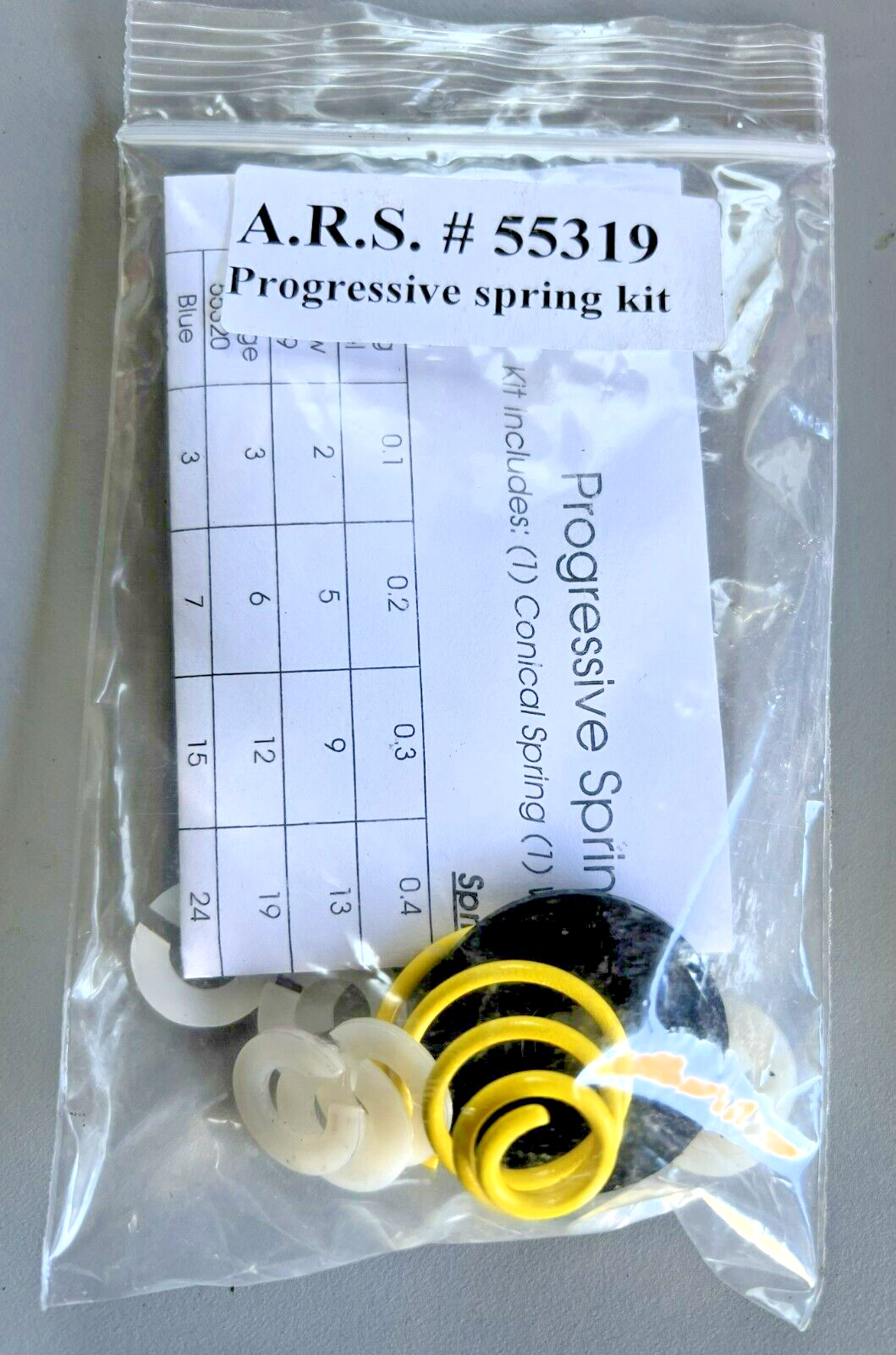 Advanced Racing Suspensions ARS 55319 Progressive Bump Spring Kit Quarter Midget