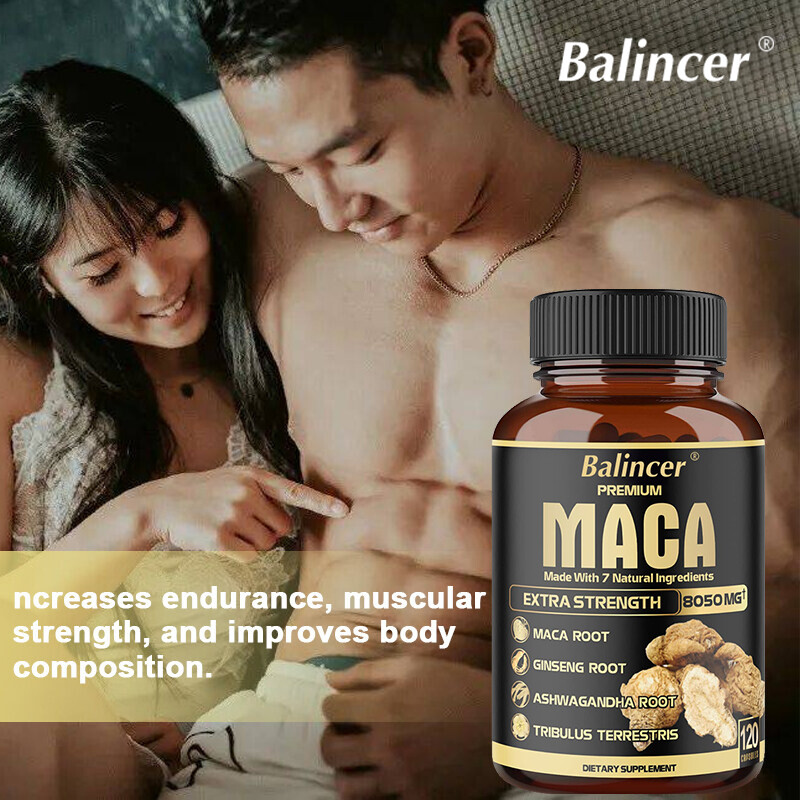 Maca Capsules - Antioxidant, boosts blood flow and immune system 120 Capsules
