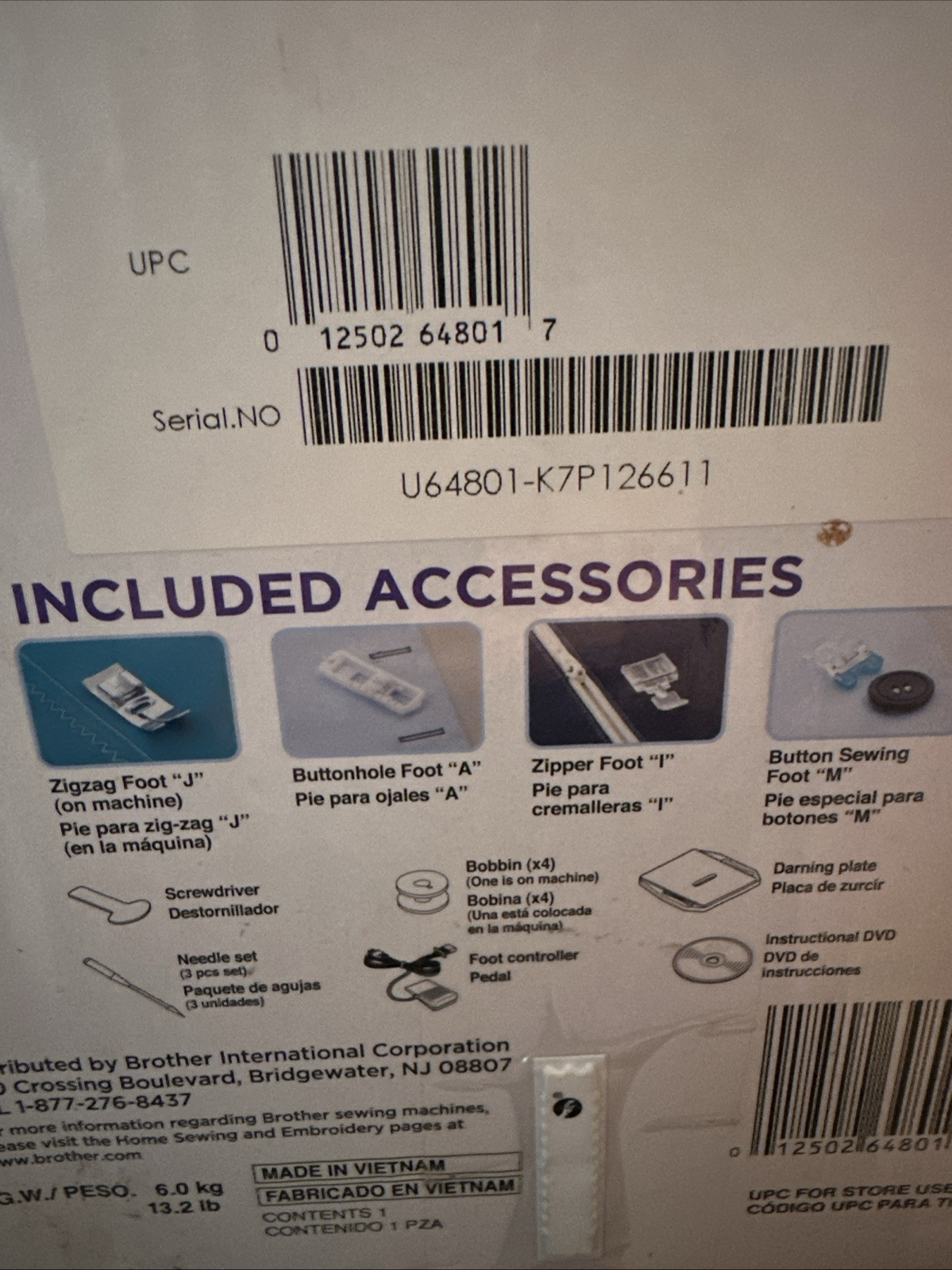 Brother LX3817 Lightweight 17-Stitch Full-Size Sewing Machine-Unopened ~ NIB