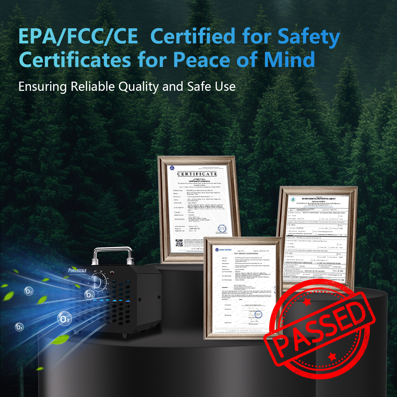 250000mg/h Ozone Generator Machine Air Purifier Ionizer Ozonator Timer for Home