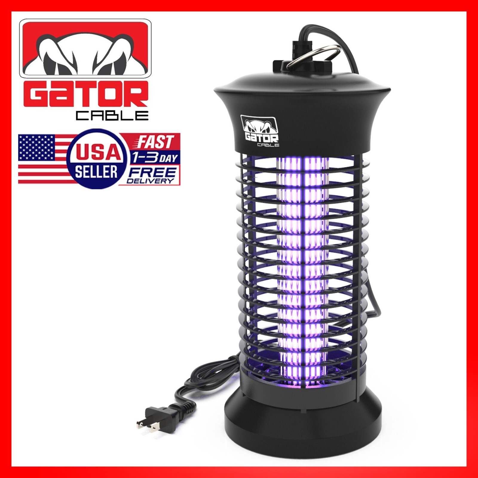 Electric Mosquito Insect Fly Bug Zapper Killer LED Light Trap Pest Control Lamp