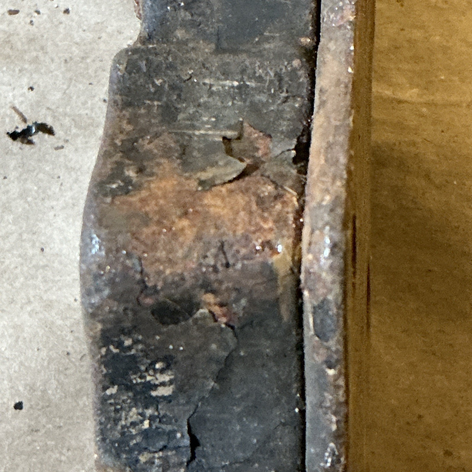 Antique Victorian Cast Metal Door Lock Surface Latch As Is INV-AT13