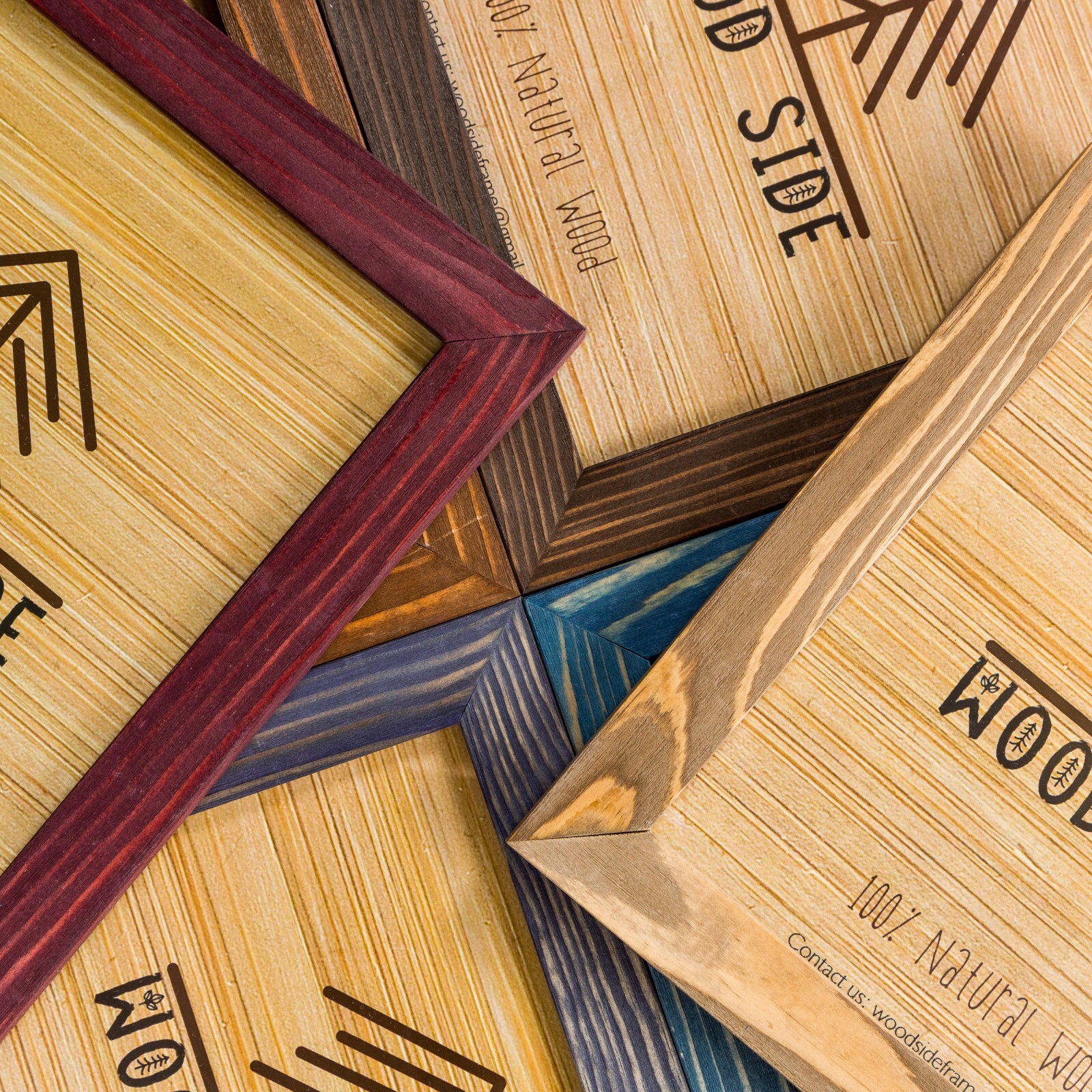 Rustic Wooden Picture Frames - Natural Solid Distressed Wood - Wall/ Tabletop