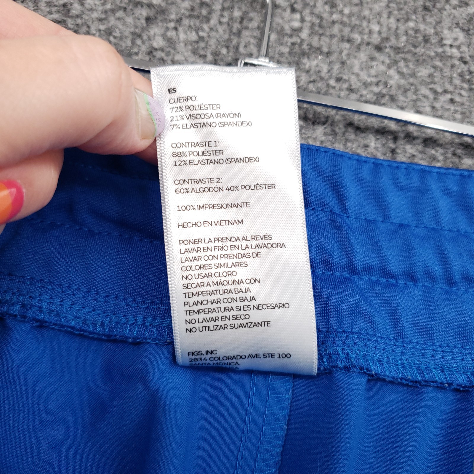 Figs Scrub Uniform Set Womens M Medium Blue Rafaela Jogger Technical Collection