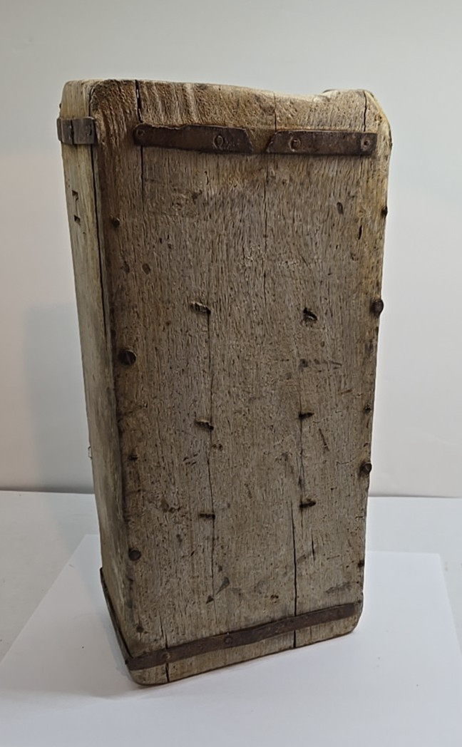 Vintage Wooden Brick Mold Rustic Farmhouse Cabin Decor Man Cave Wood Box Shelf