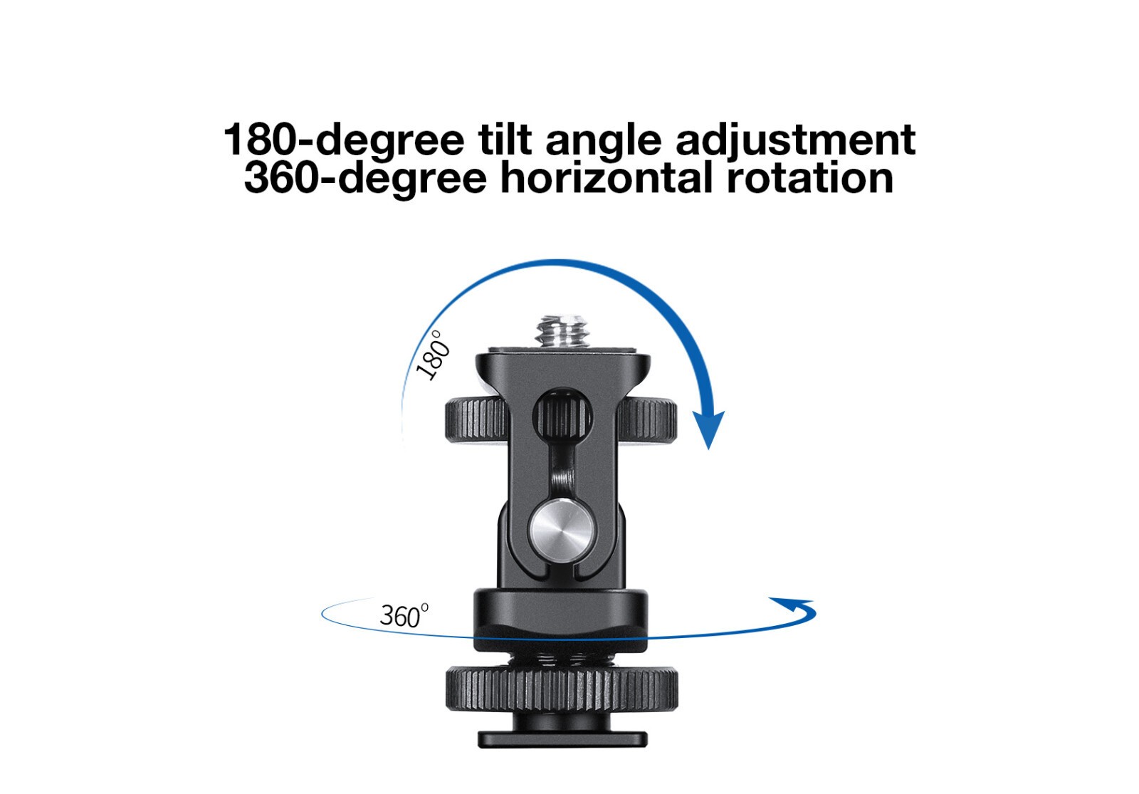Leofoto FA-17 Swivel Head for Camera Hot Shoe 1/4"