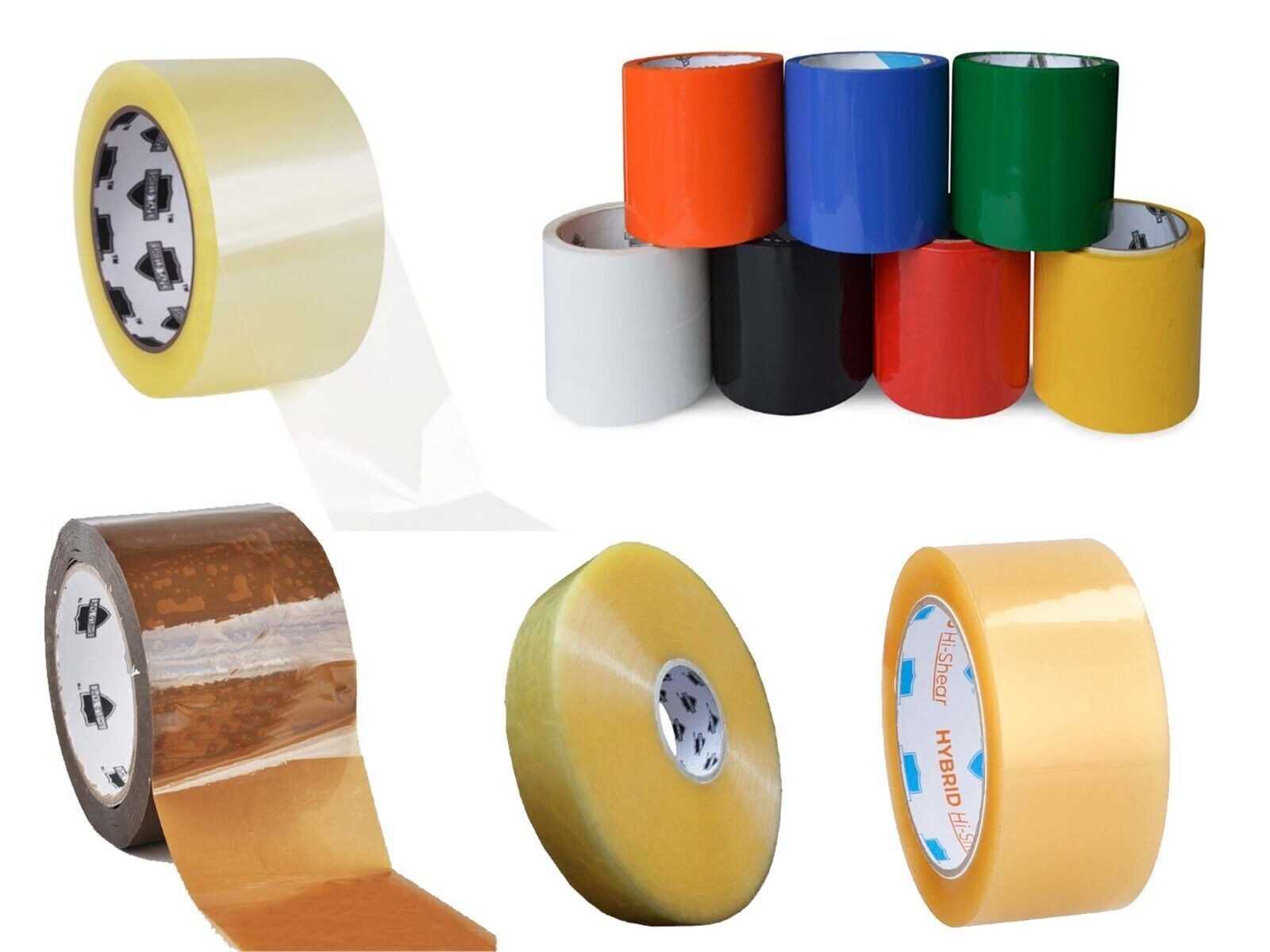 Acrylic Carton Sealing Packaging Packing Tape Select Your Mil, Size, Color & Qty