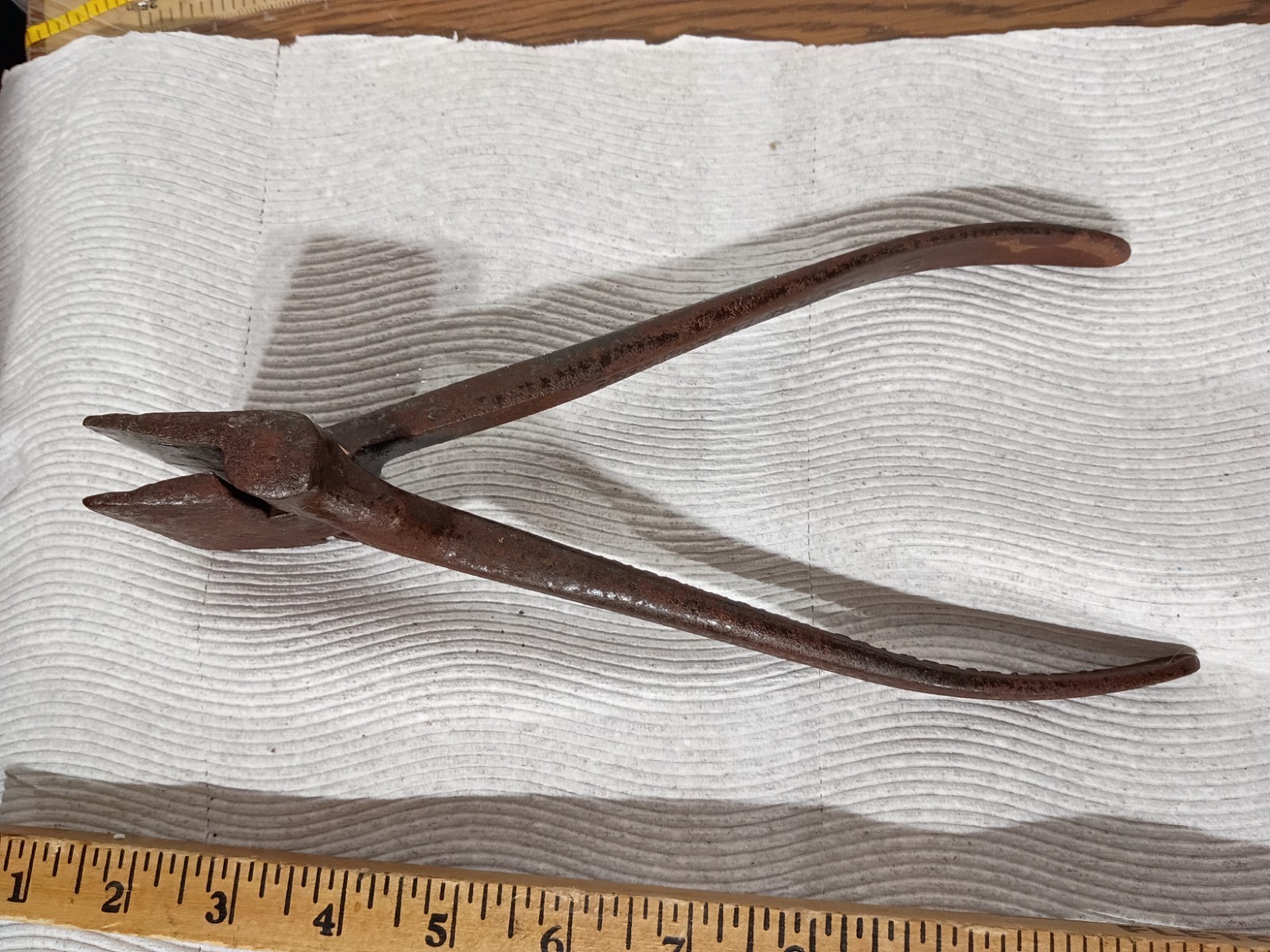 Antique W.F. GAMMETER Blacksmith Forge Iron Tool Tongs Pliers METAL BENDER  B38