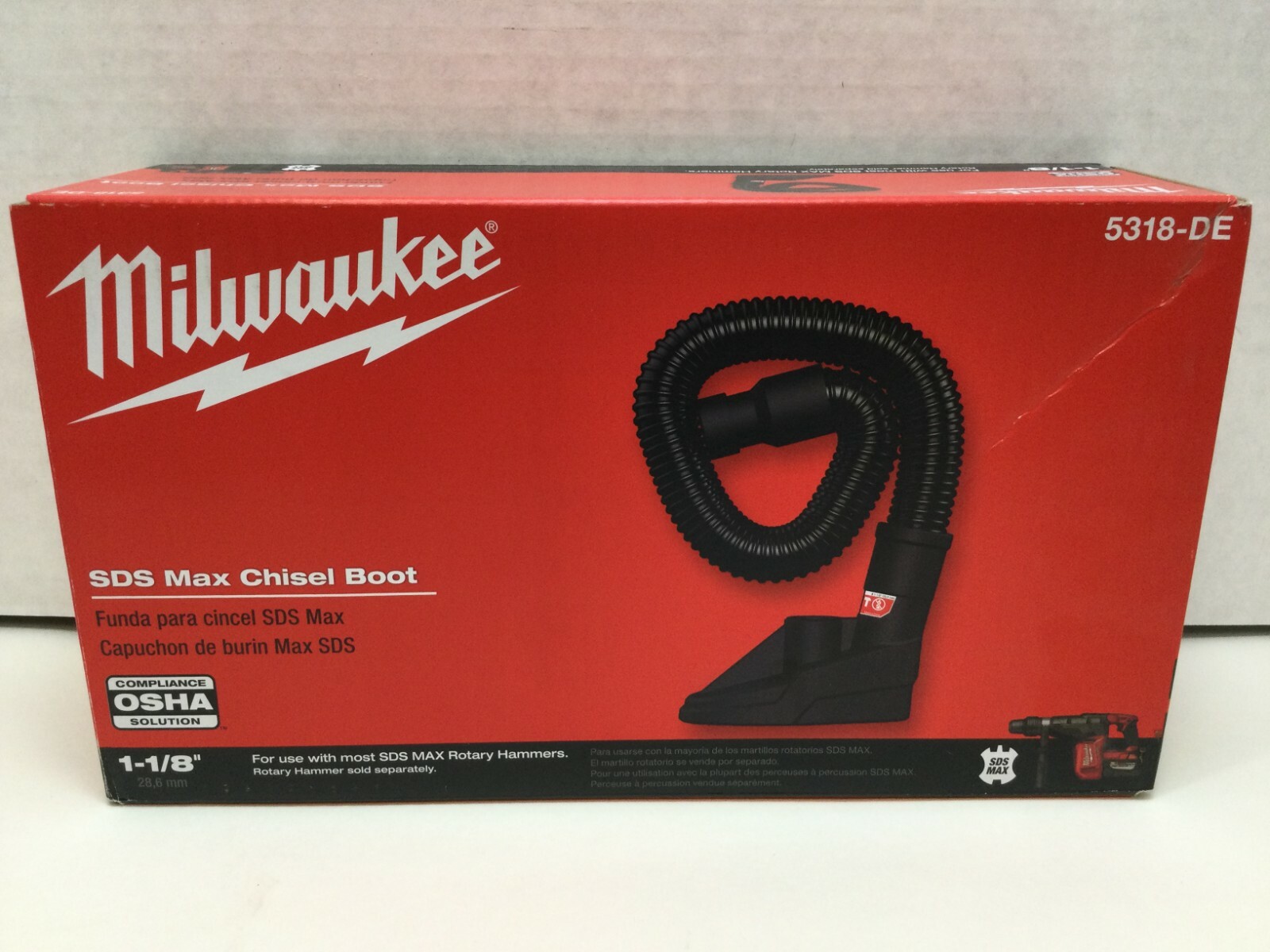 Milwaukee 5318-DE SDS Max Chisel Boot with Hose Clip Adapter