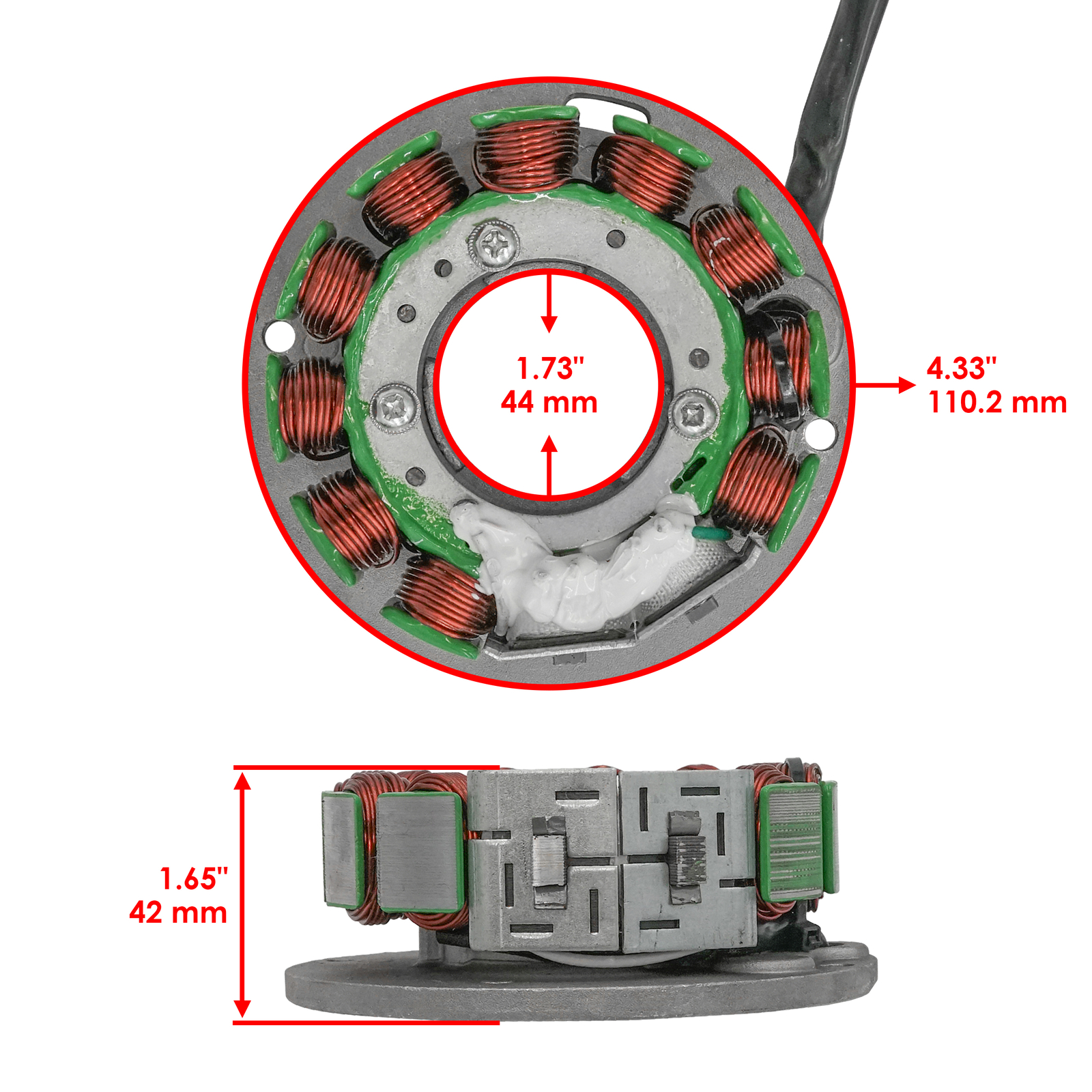 Stator for Ski Doo Mxz440 Fan 1997 1998 1999 2000 Snowmobile Magneto