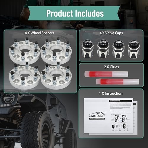 6x5.5 Hubcentric Wheel Spacers for Silverado Sierra 6x5.5-M14x1.5-78.1-1.25"