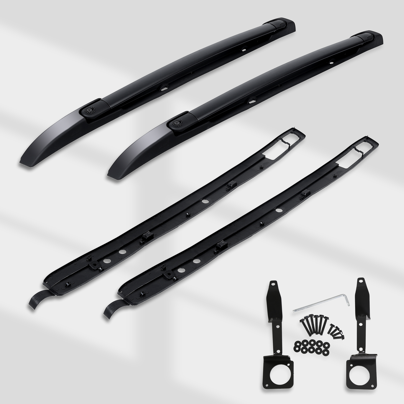 For Toyota Tacoma Double Cab 2005-2023 Top Roof Rack Cross Side Rails Bars Set