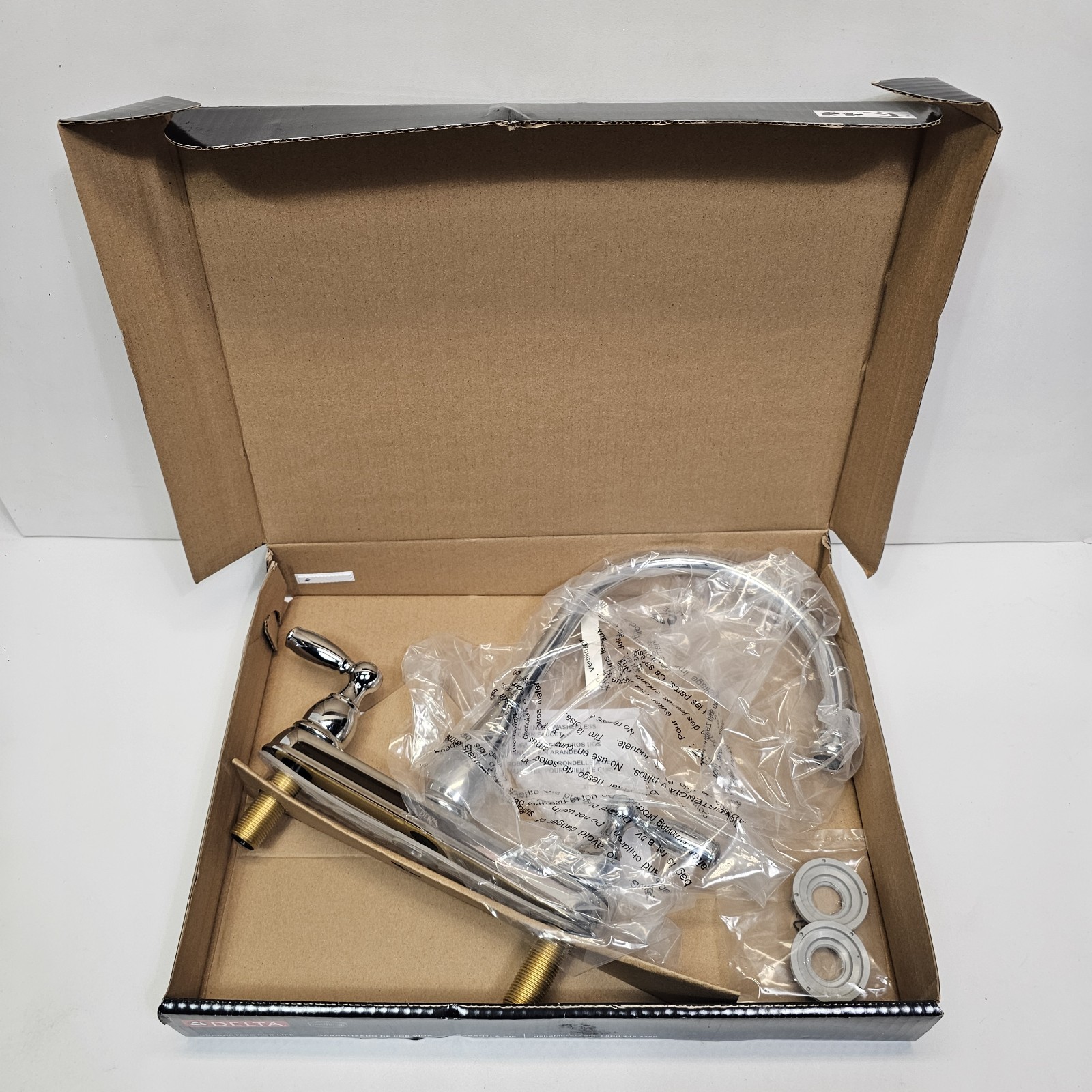 Delta Two Handle Kitchen Faucet Chrome 21987LF SS - Stainless Steel