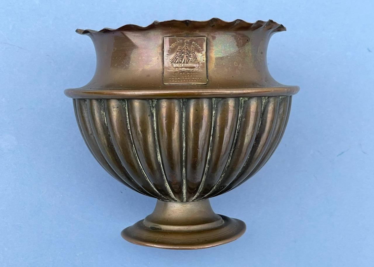 POSY BOWL MADE FROM COPPER SALVAGED FROM NELSON'S H.M.S."FOUDROYANT" (1798)