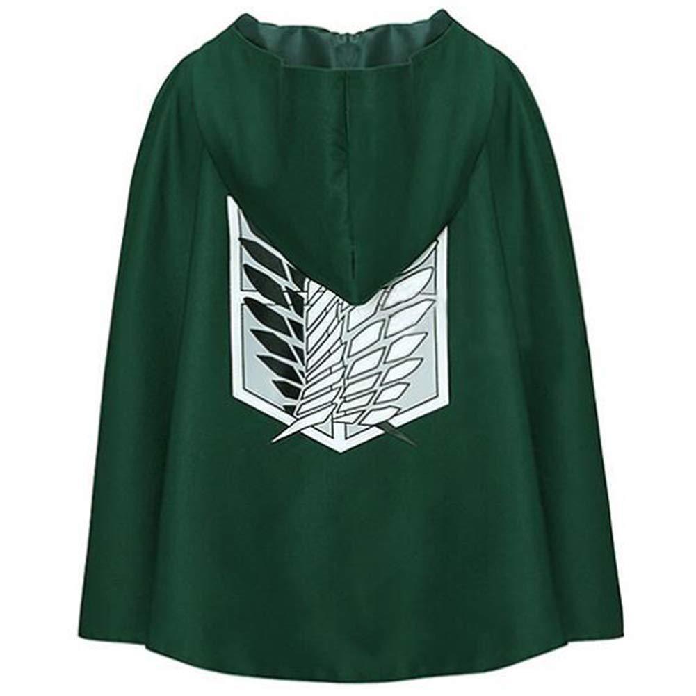 Attack on Titan Survey Corps Hooded Cloak Cape Robe For Costume Cosplay Party US