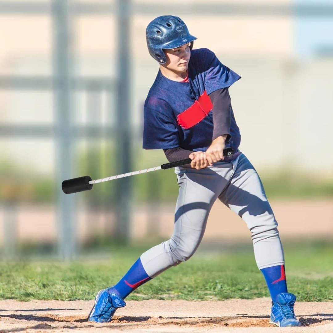 Baseball & Softball Swing Trainer Bat with Rope 12 Balls Tote Bag JUJINGYANG