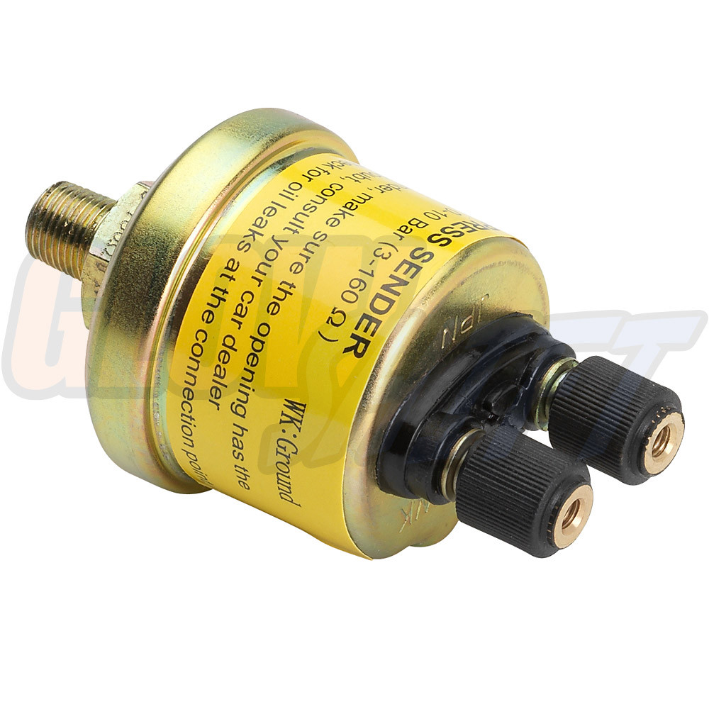GlowShift Replacement Pressure PSI 2 Post Sensor Sender for Oil Pressure Gauges