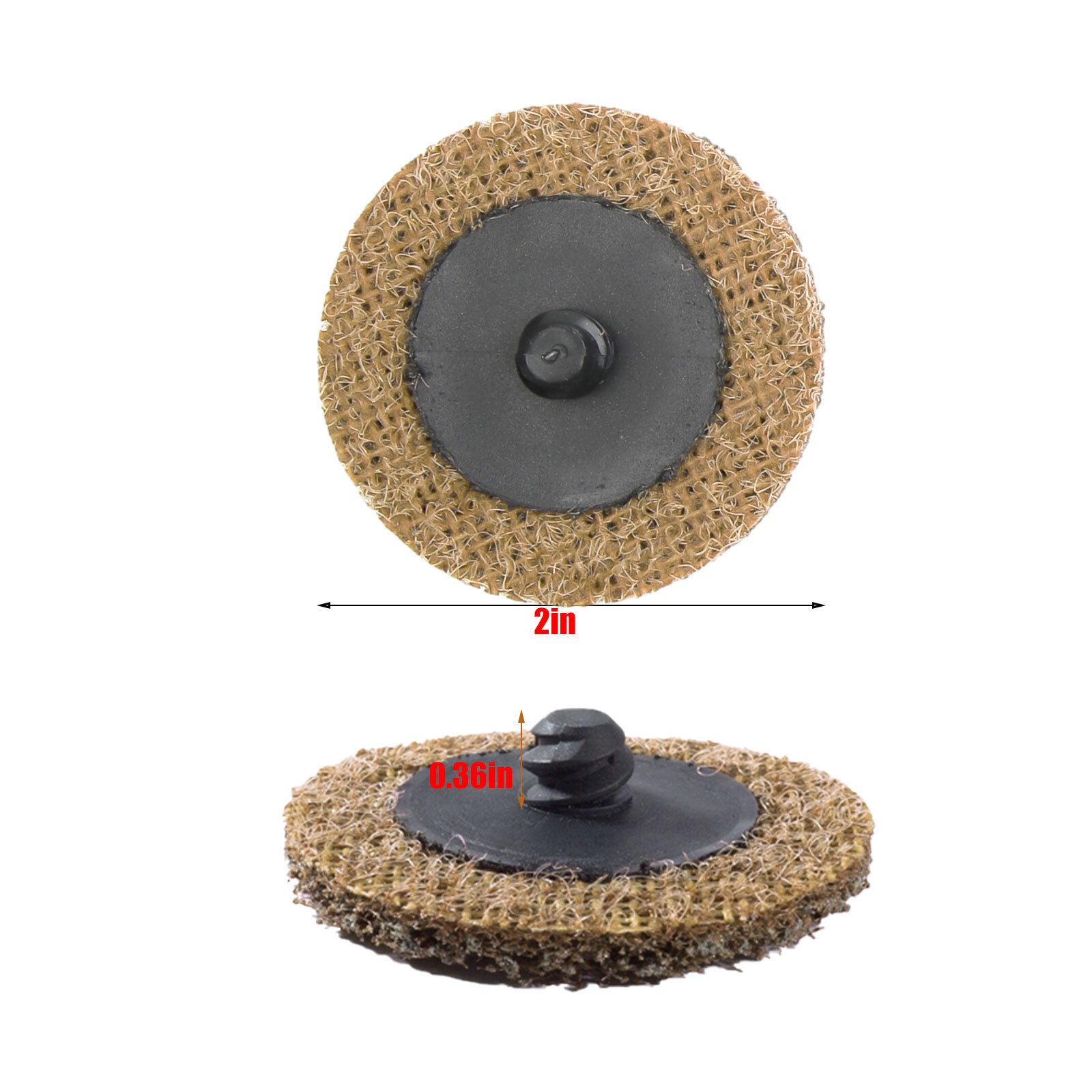 50PCS 2 inch Coarse Surface Conditioning Roll Lock Sanding Discs for Die Grinder