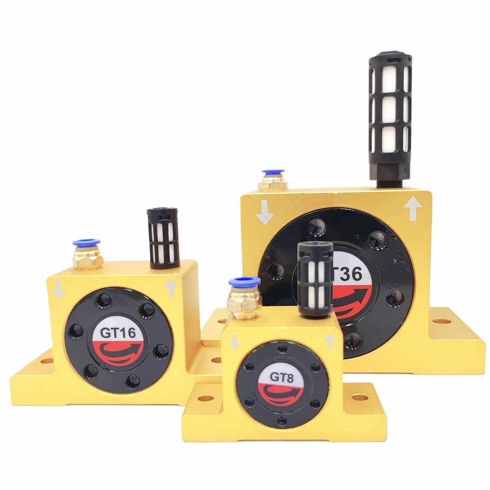 Industrial Pneumatic Turbine Vibrator Compressed Air Power Wheel Type Vibrator