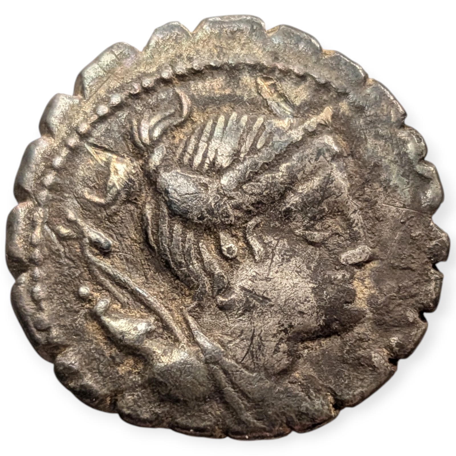 Ti. Claudius Ti.f. Ap.n. Nero 79 AR Serratus Denarius Roman Republic Silver 8I