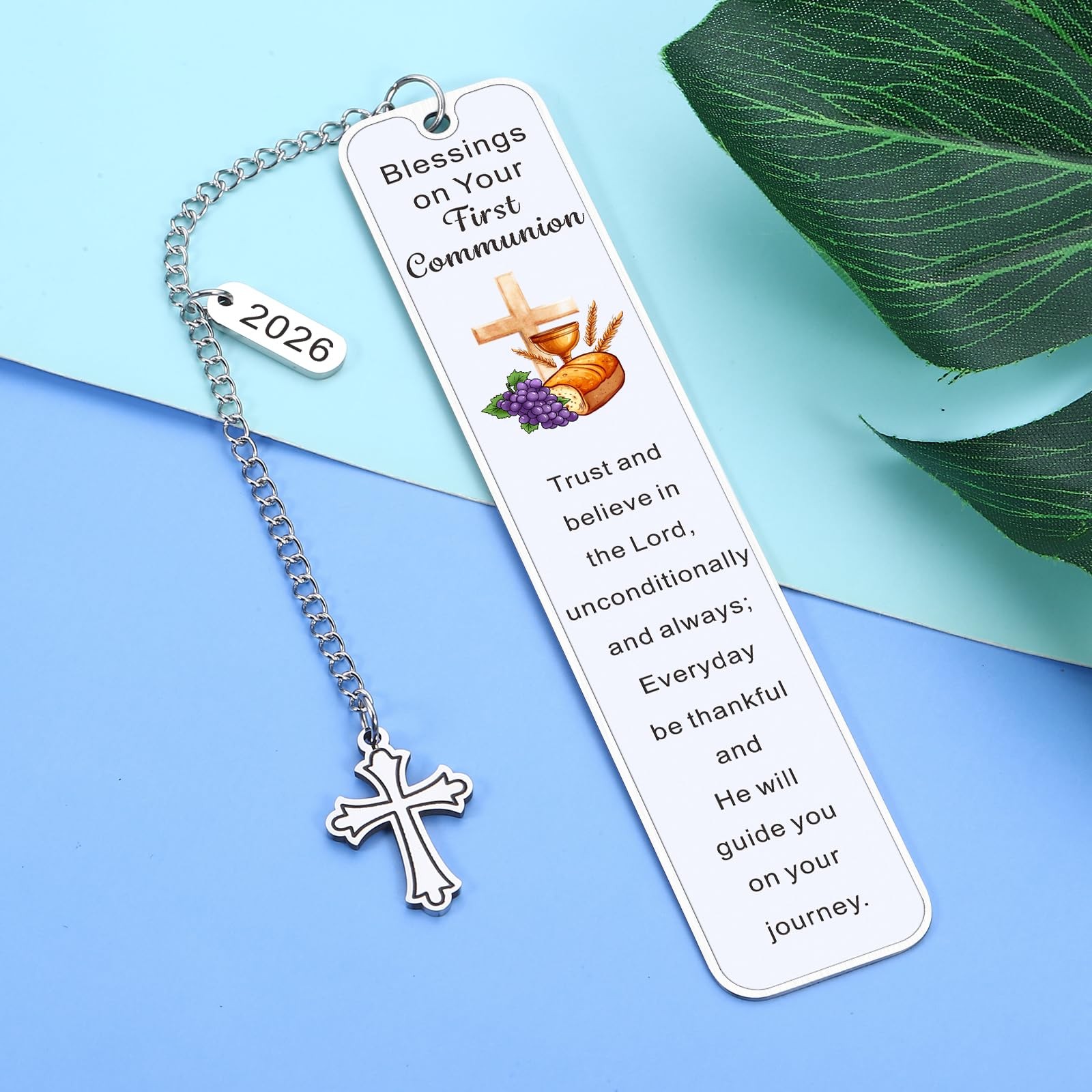 First Communion Gifts for Girls Boys 2026 medium, Silver