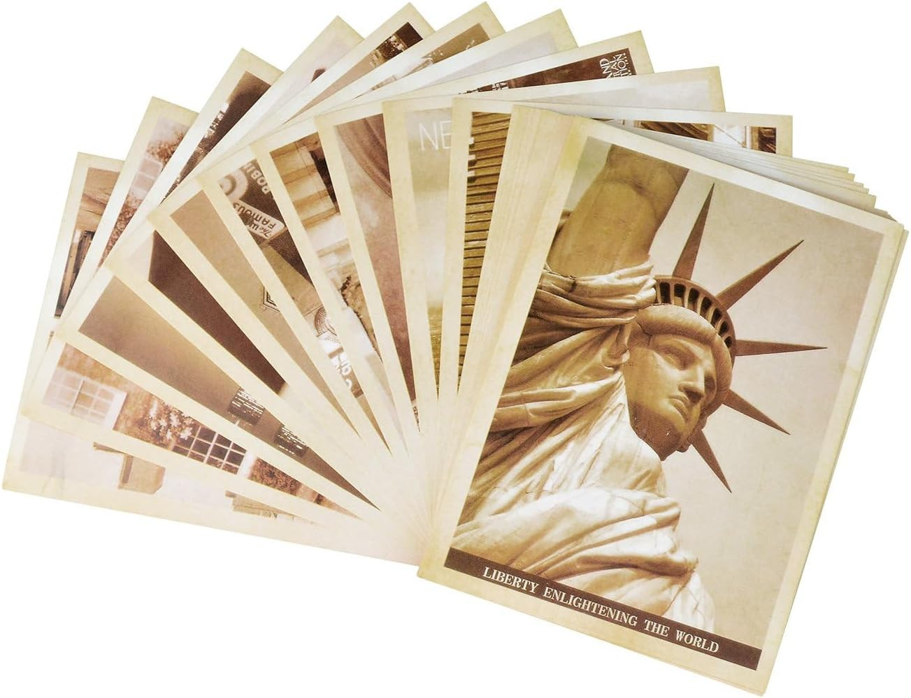 32 PCS 1 Set Vintage Retro Old Travel Postcards for Worth Collecting