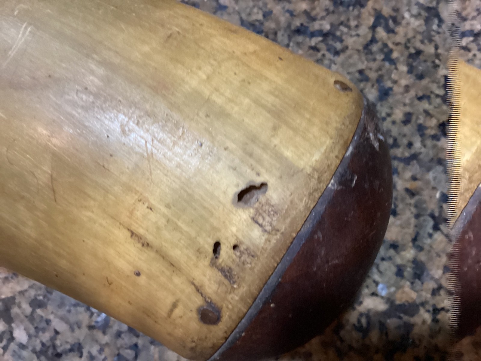 Large 18” Antique Powder Horn Engraved 1st New Jersey 1861