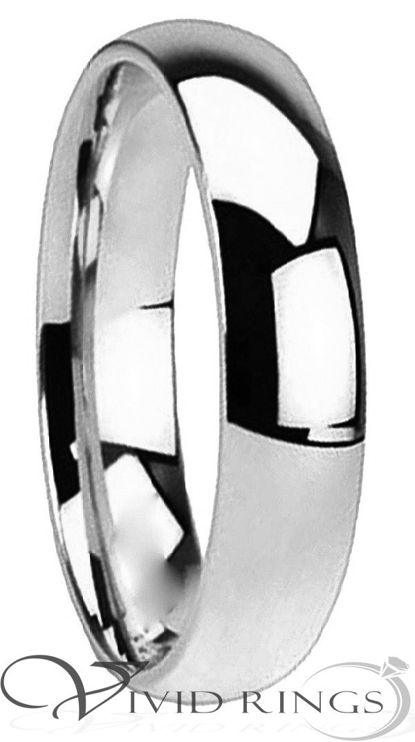 Stainless Steel Ring High Polish Wedding Band Size 3.5 to 14.5