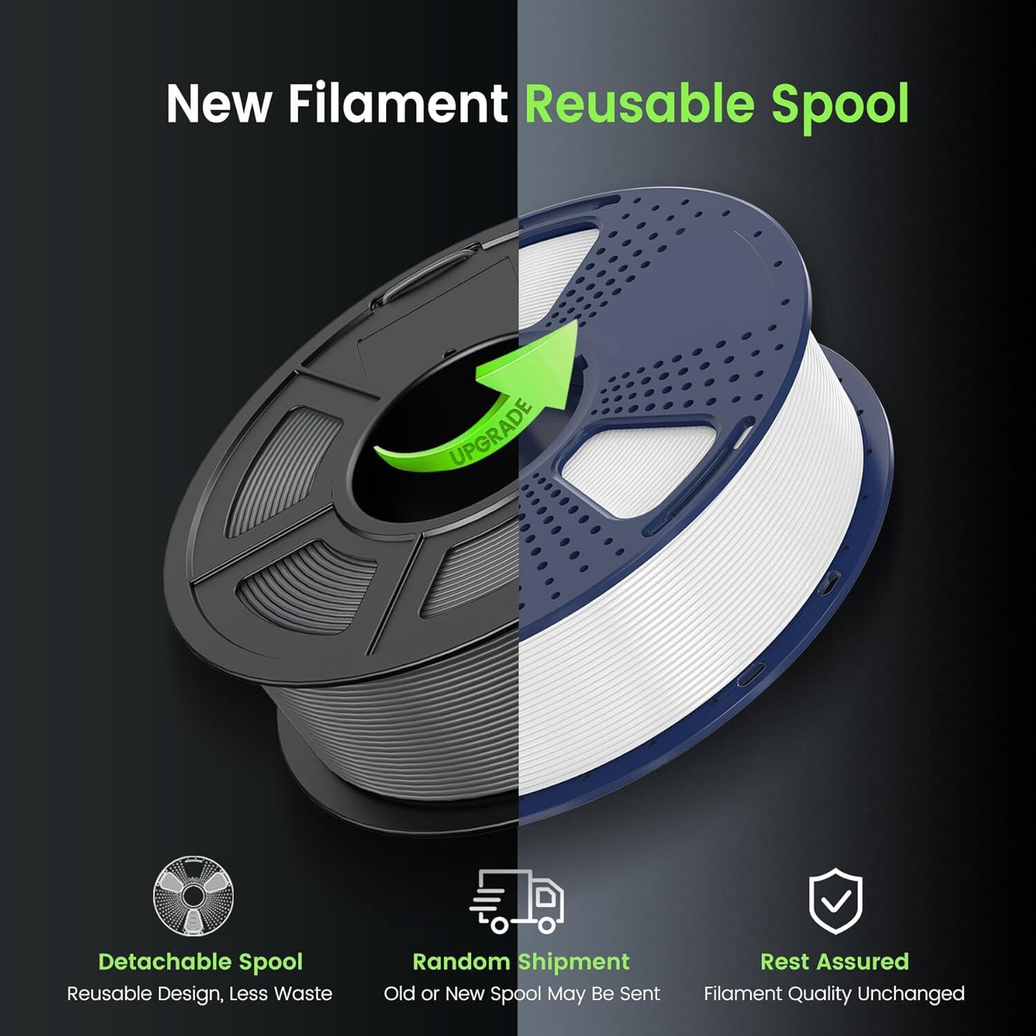 SUNLU 10x 1KG PLA+ 3D Printer Filament 1.75mm PLA Plus 10KG For FDM 3D Printers