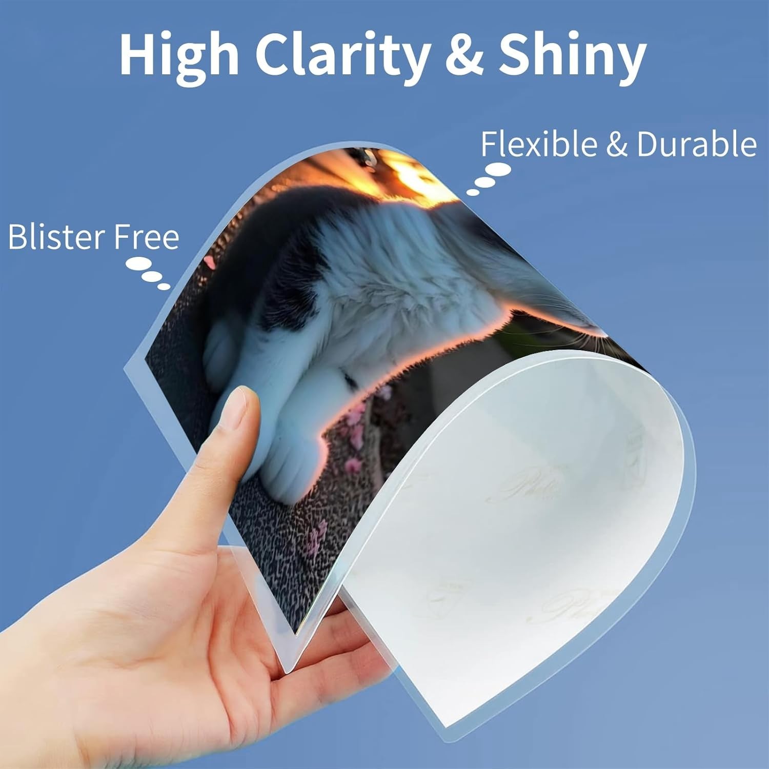 100 Pack Clear Thermal Hot Laminating Pouches Sheets 9"x11.5" Letter Size 3 mil