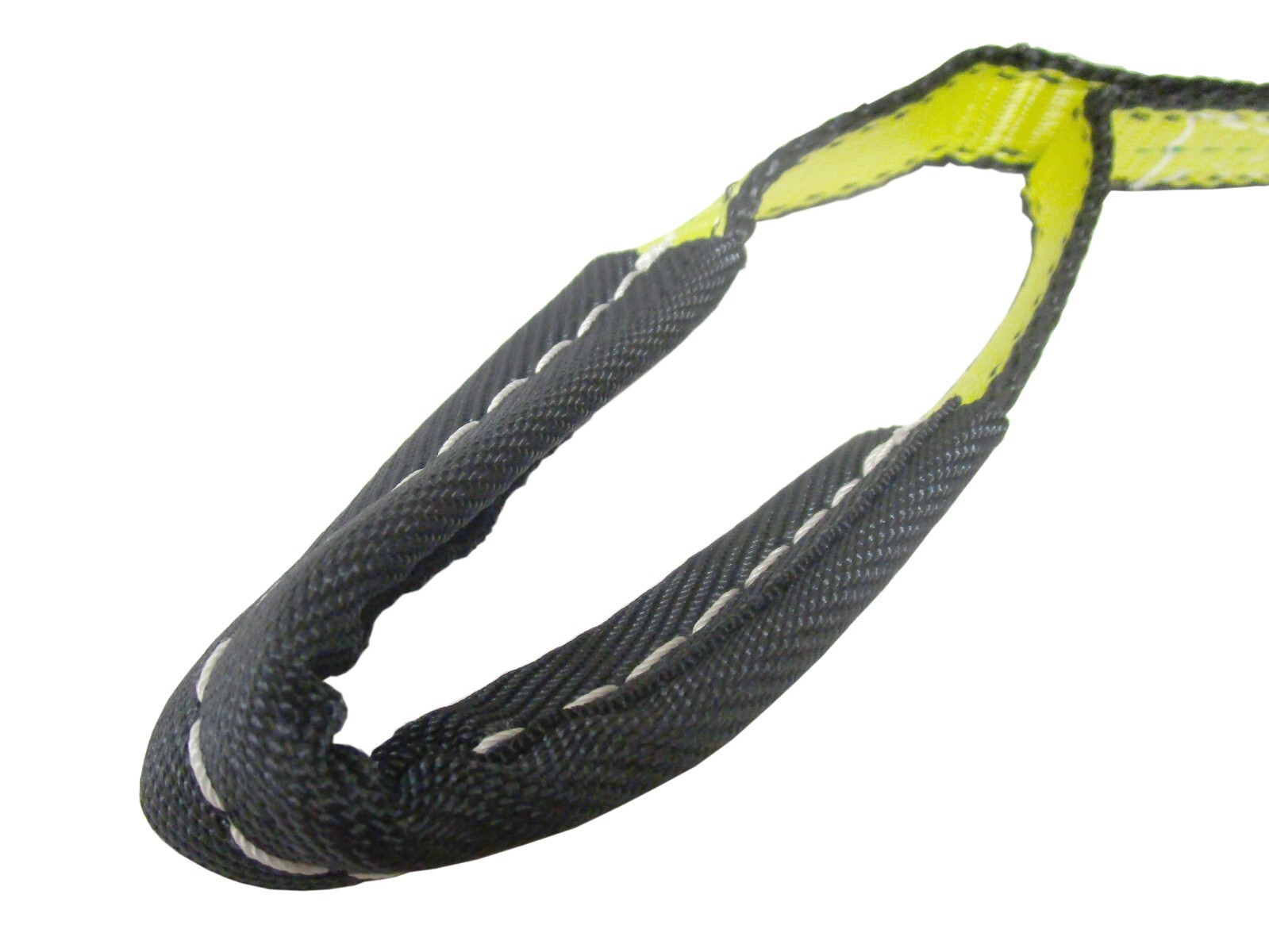 Poly Lifting Strap 1" x 4' Synthetic Web Sling 2-ply Reinforced Eyes Tow Choker