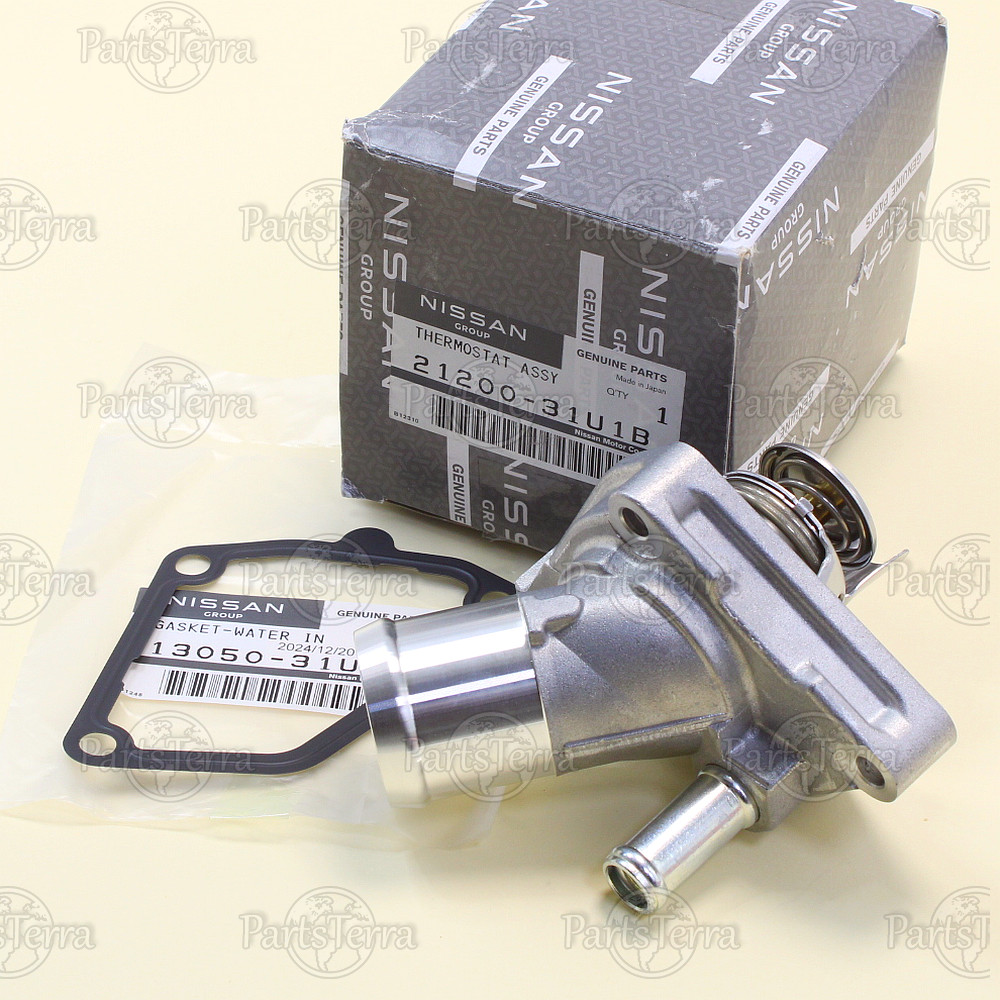 21200-31U1B / 13050-31U00 OEM Genuine Nissan Infiniti Thermostat with Gasket Set