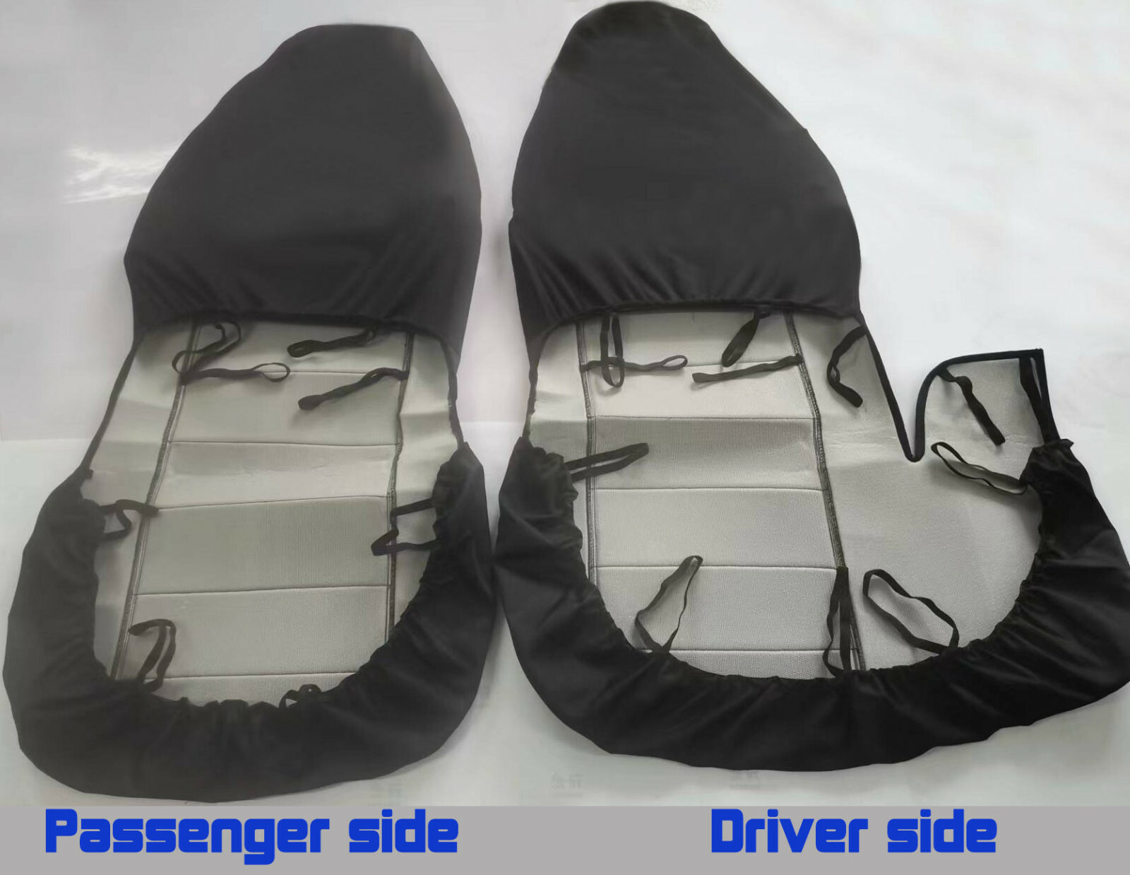 Car seat covers cotton solid charcoal fits 98-03 FORD RANGER 60/40 highback