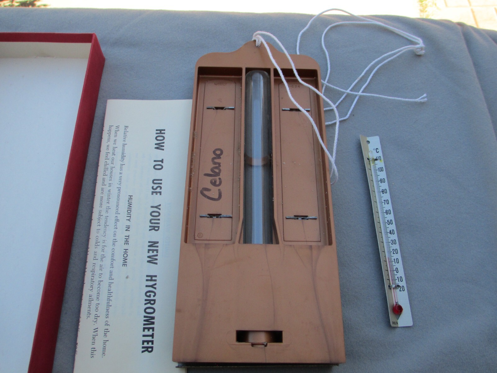 VTG HYGROMETER FOR HUMIDITY IN THE HOME GREAT COND EARLY 1960S APPEARS UNUSED