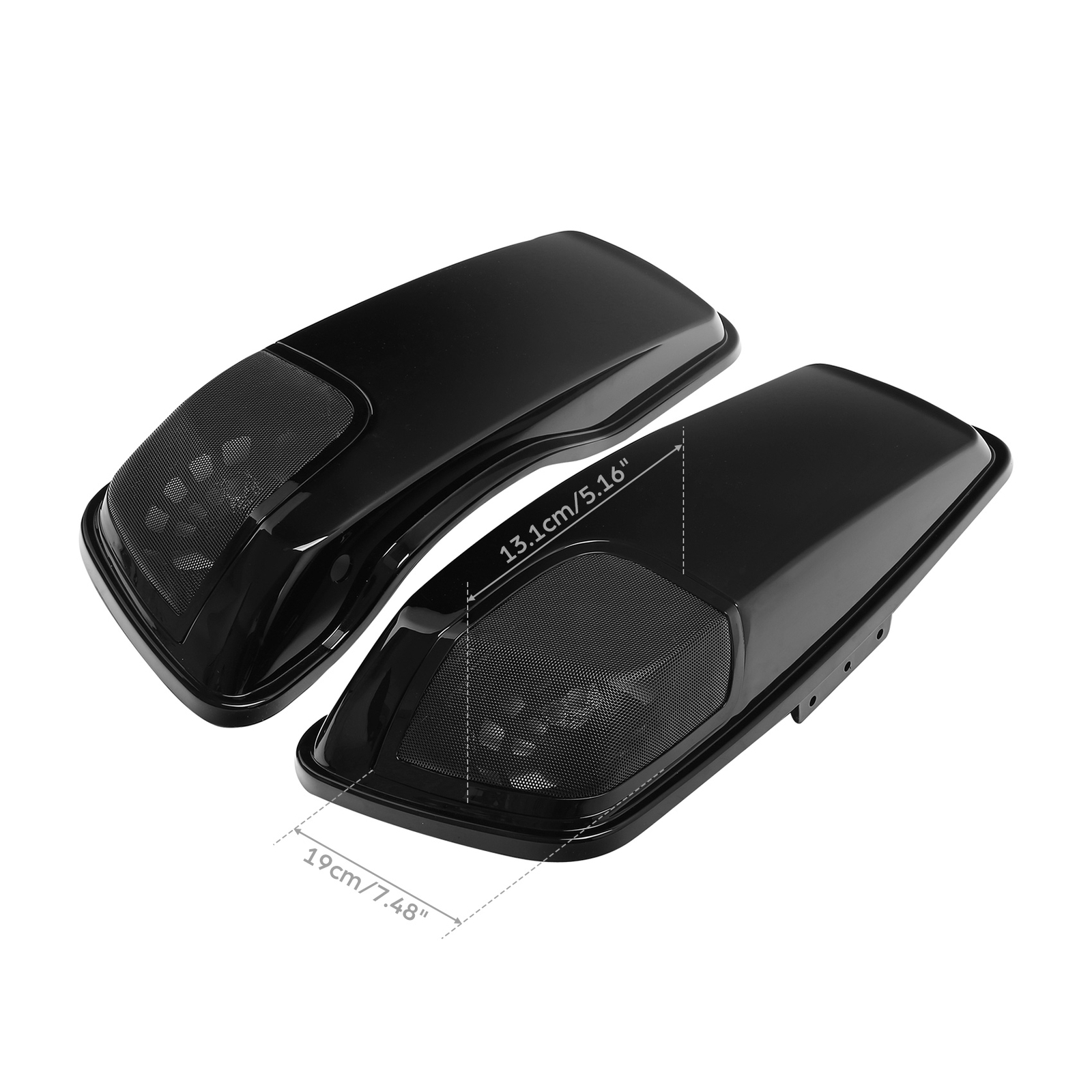 Saddlebag Lids Speaker Cutouts Fit For Harley Touring Road King Glide 2014-2024