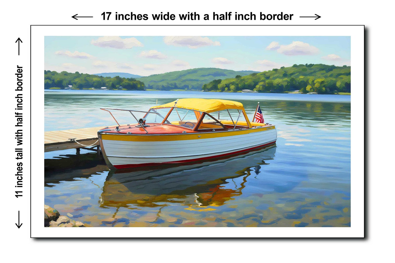 1961 27' Chris-Craft Sea Skiff - 11x17 Poster Art Print