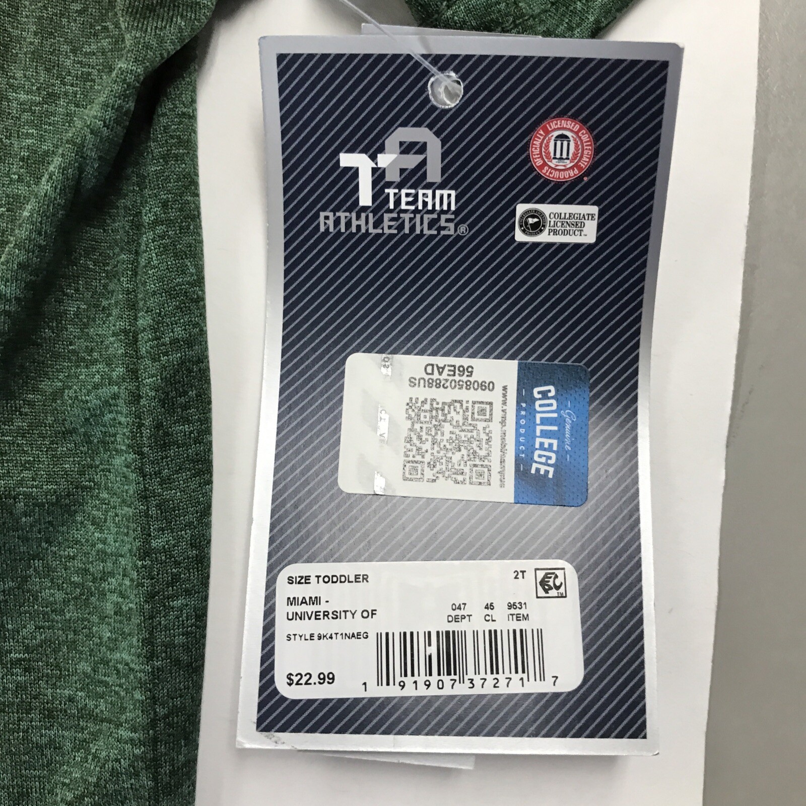 University of Miami 2t T-shirt 3 Piece Set