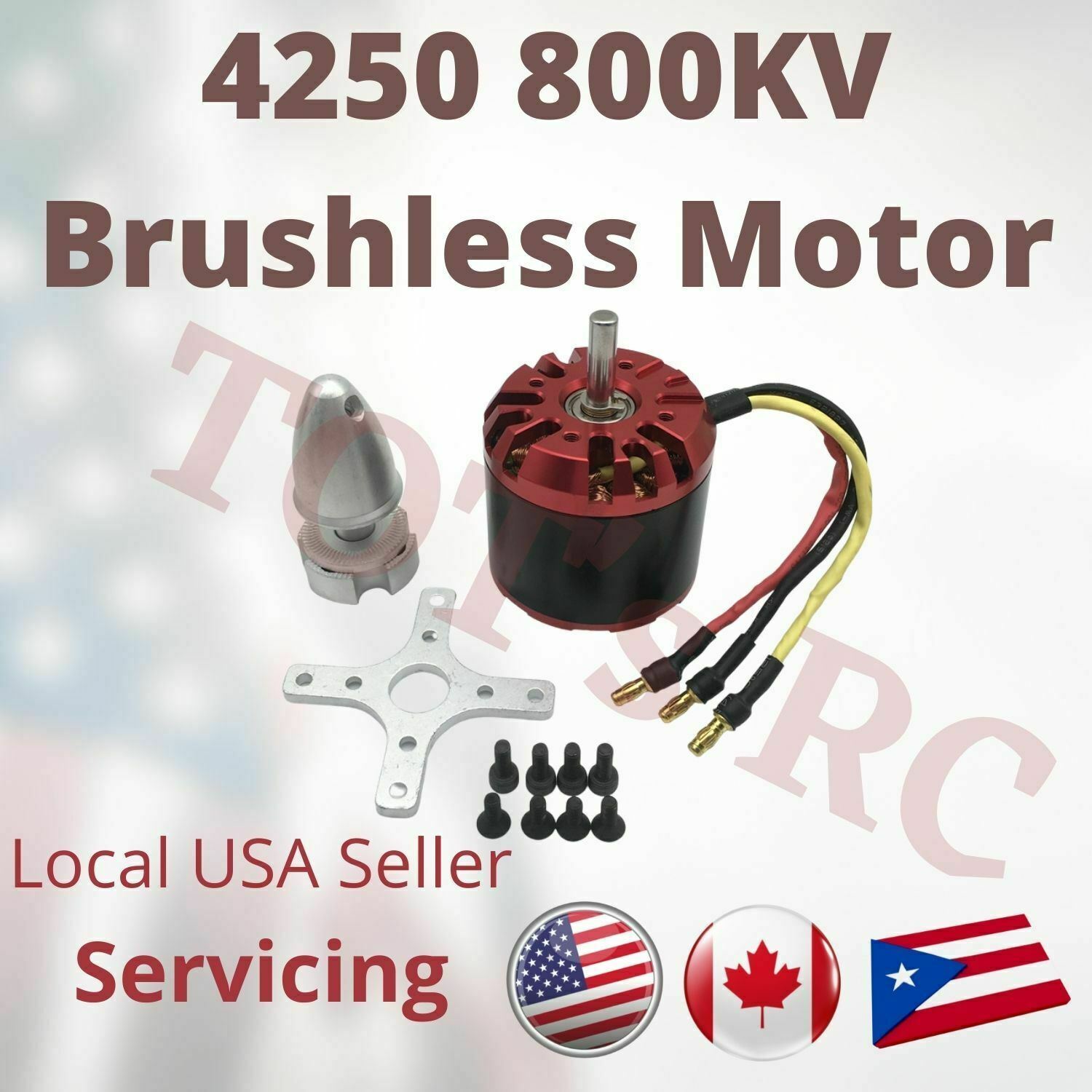 4250 560kv-800kv | 5065 400kv [Power60] Brushless Motor | Monster RC Plane Skate