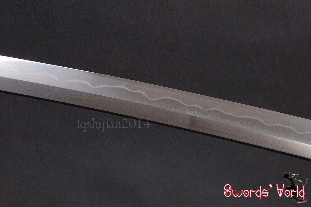 Folded 1095 Carbon Steel Clay Tempered Bare Blade For Japanese Samurai Katana