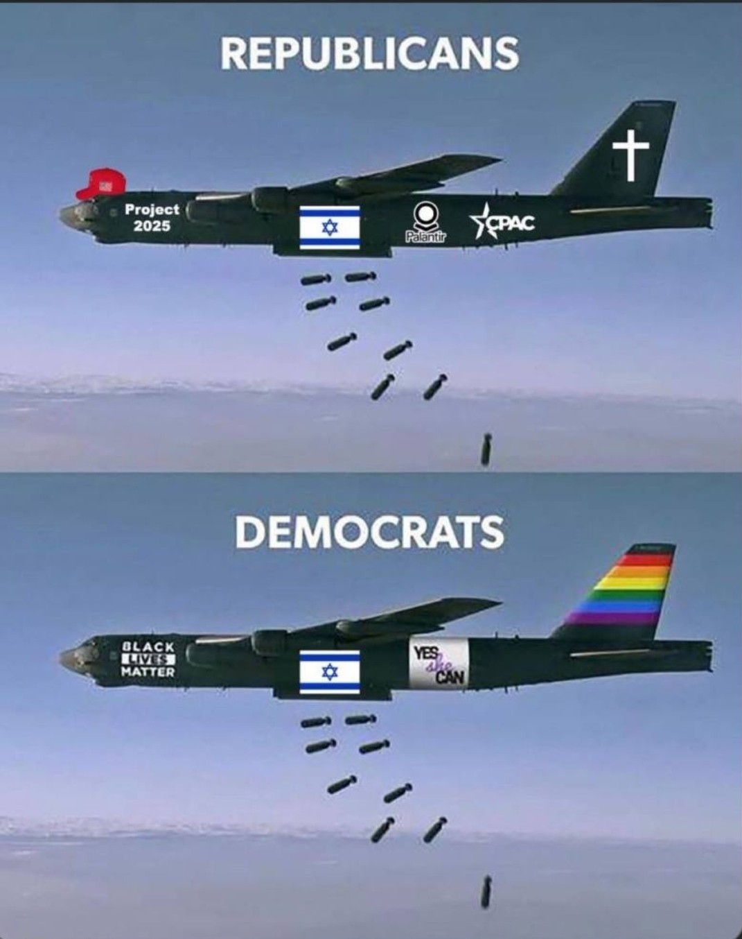 DONALD TRUMP BENJAMIN NETANYAHU STICKER *5* YEAR WARRANTY