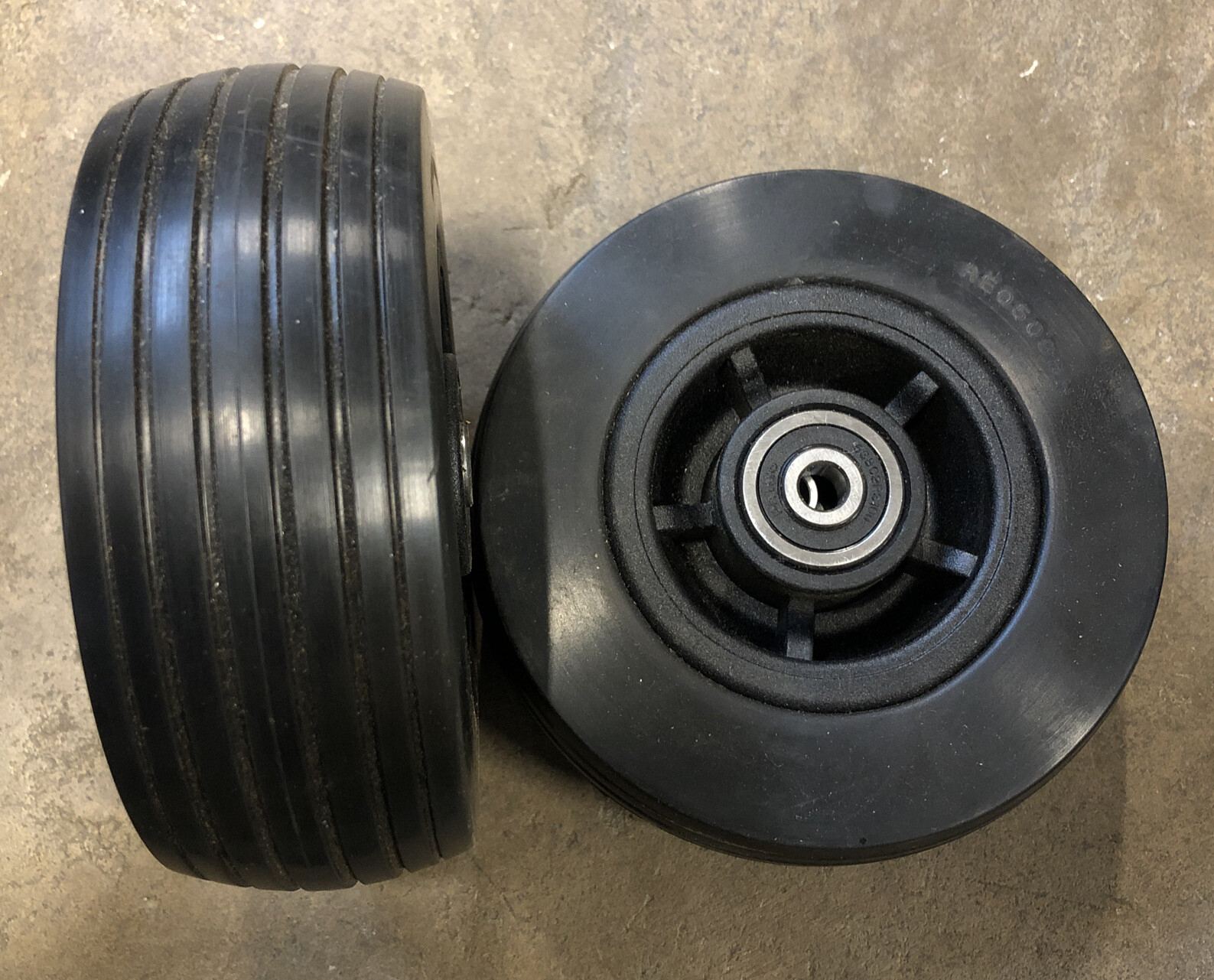 TWO(2) 5"x1.75"Caster Wheel Assembly Quantum 600 / Q610 / Jazzy J6 Power Chair