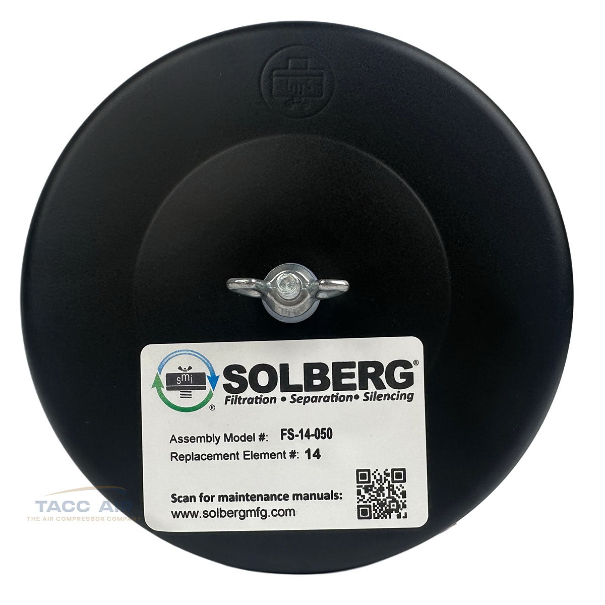 1/2" NPT Air Compressor Intake Filter Silencer Metal Housing Canister USA Made