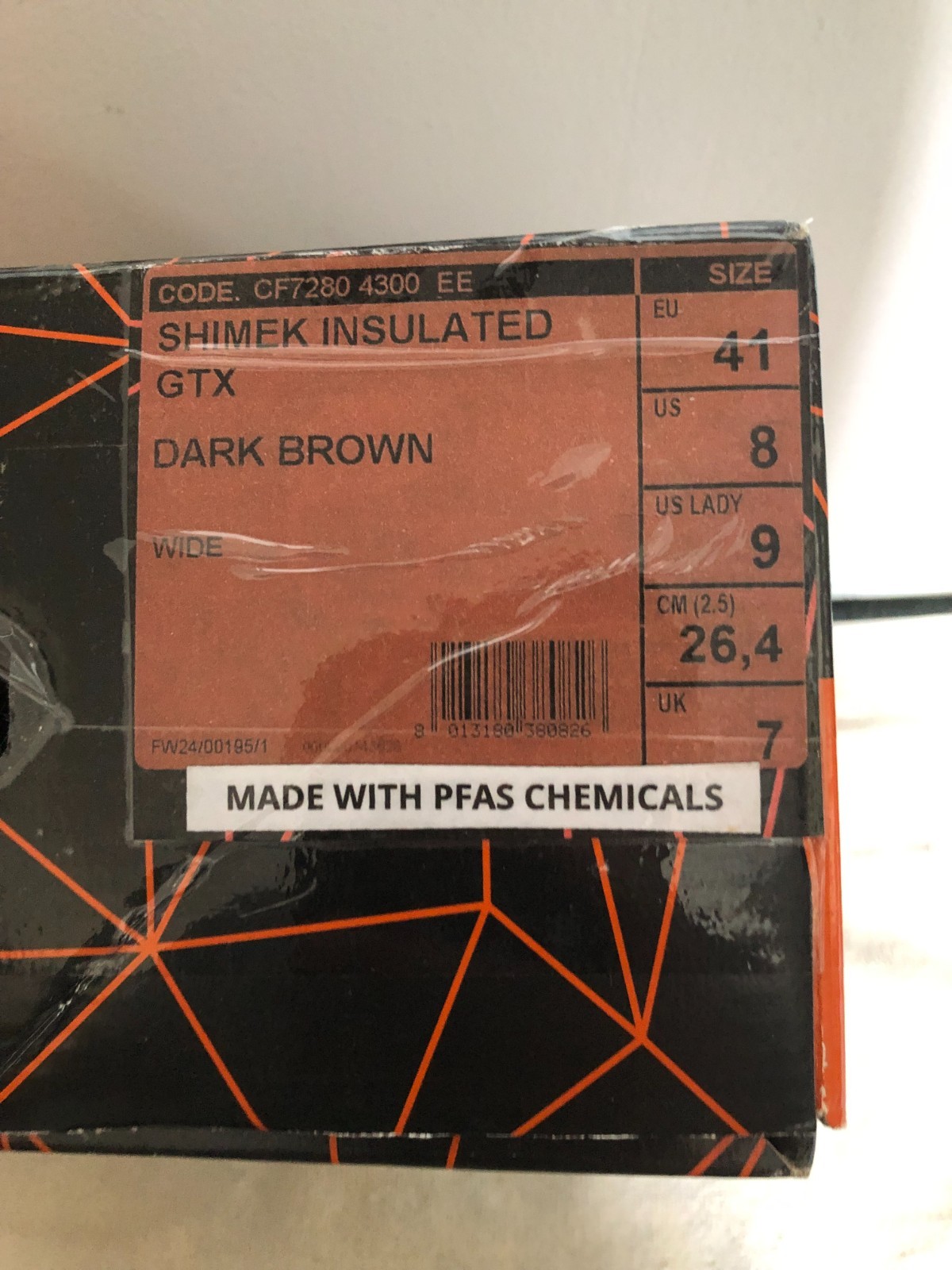 New Crispi Shimek Insulated GTX Dark Brown Men’s Boots Size 8 Wide CF7280 4300