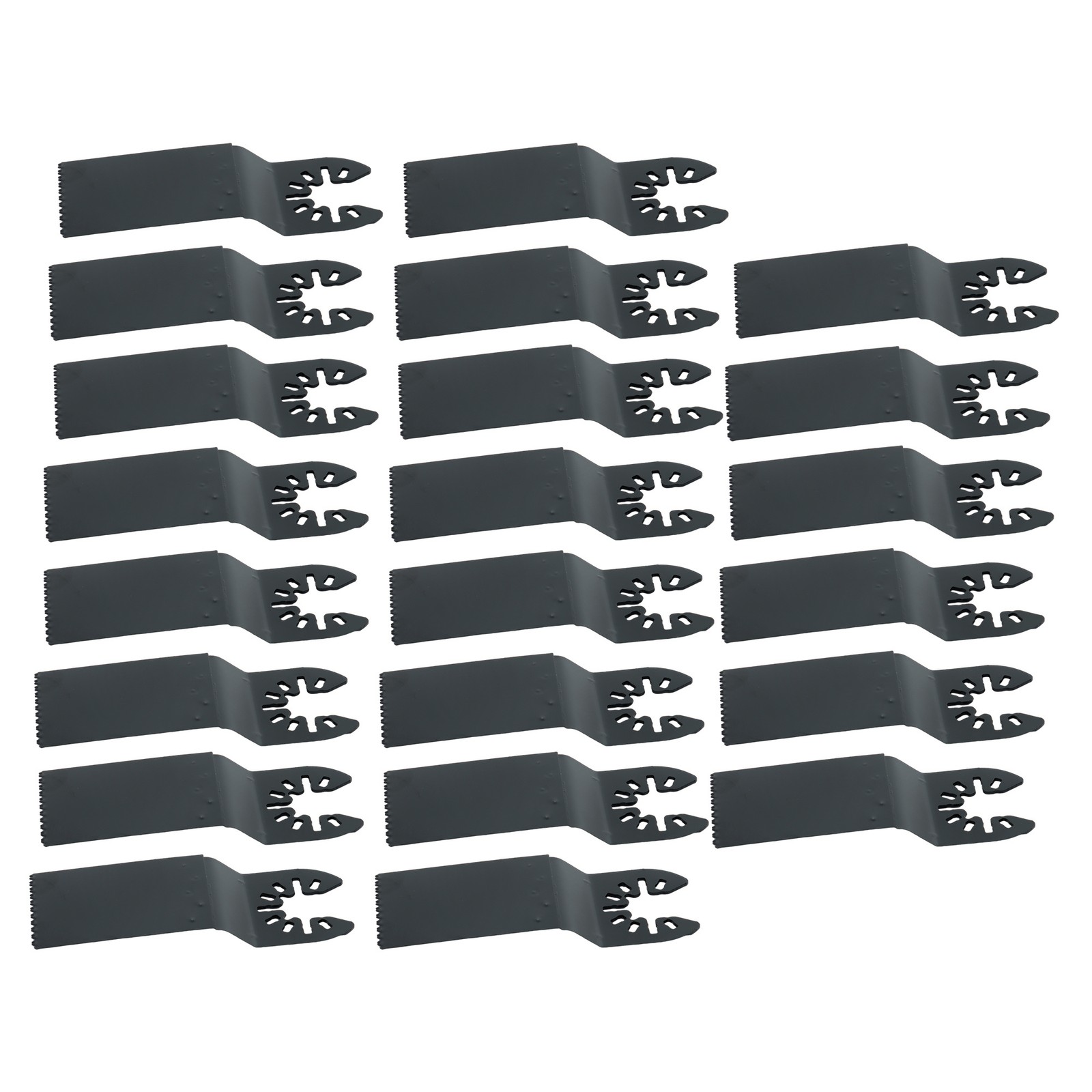 50 PCS Titanium Oscillating Tool Blades Curved Edge Oscillating Saw Blade Kit