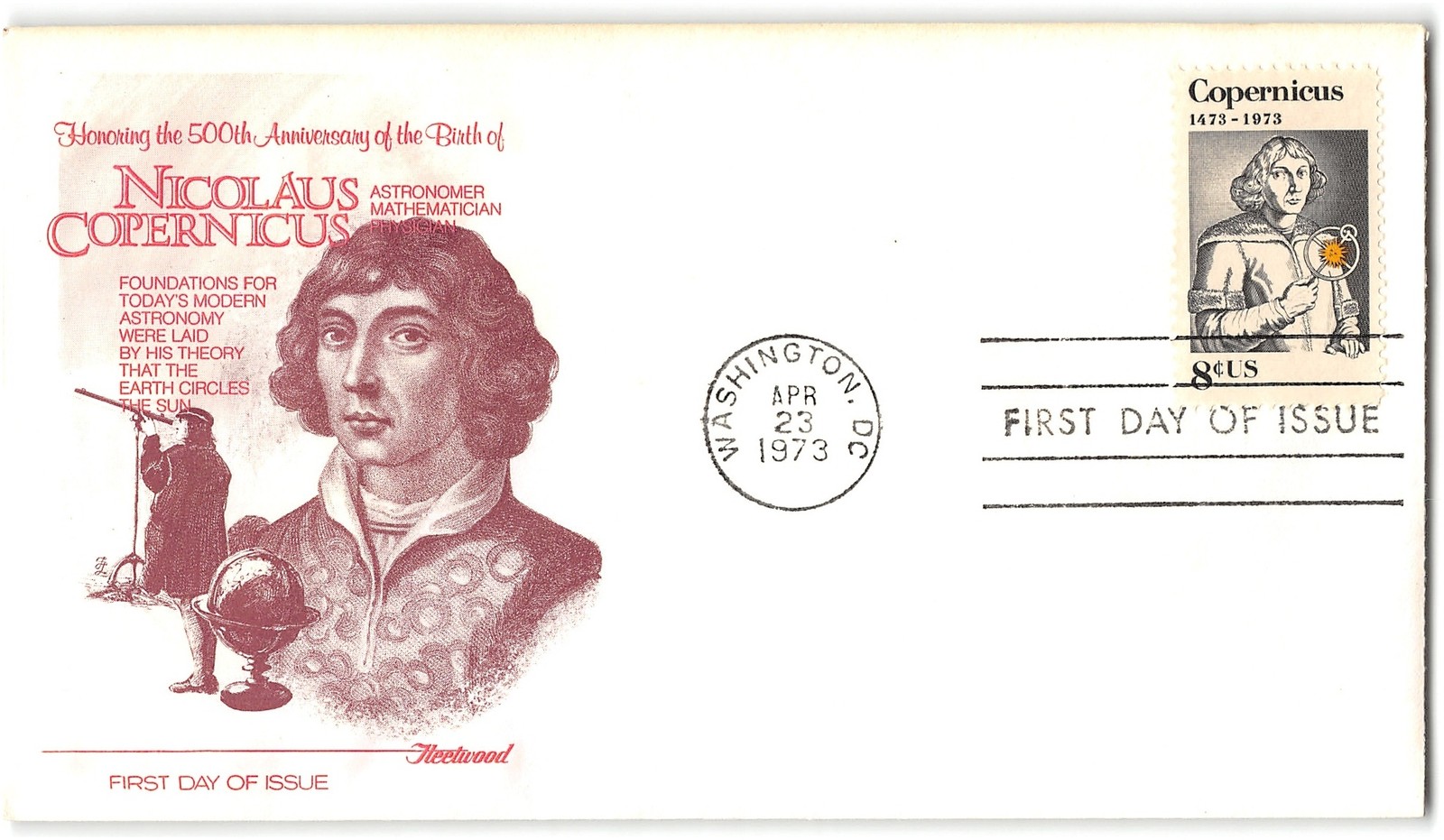 US #1428 FDC, 1973, Fleetwood